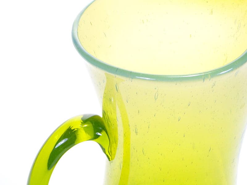 Pitcher, lime green, soda-lime glass, by Z. Horbowy, Huta Szkła 'Barbara', Poland, 1970s - 349620