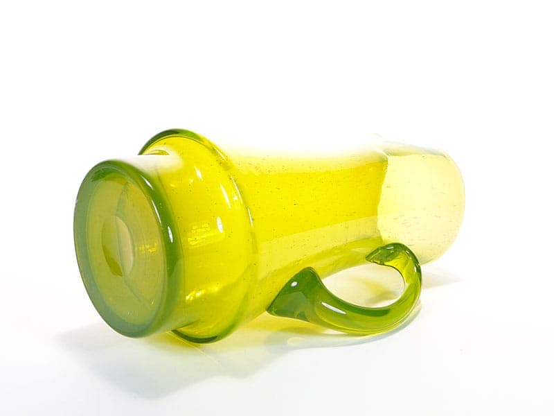 Pitcher, lime green, soda-lime glass, by Z. Horbowy, Huta Szkła 'Barbara', Poland, 1970s - 349628
