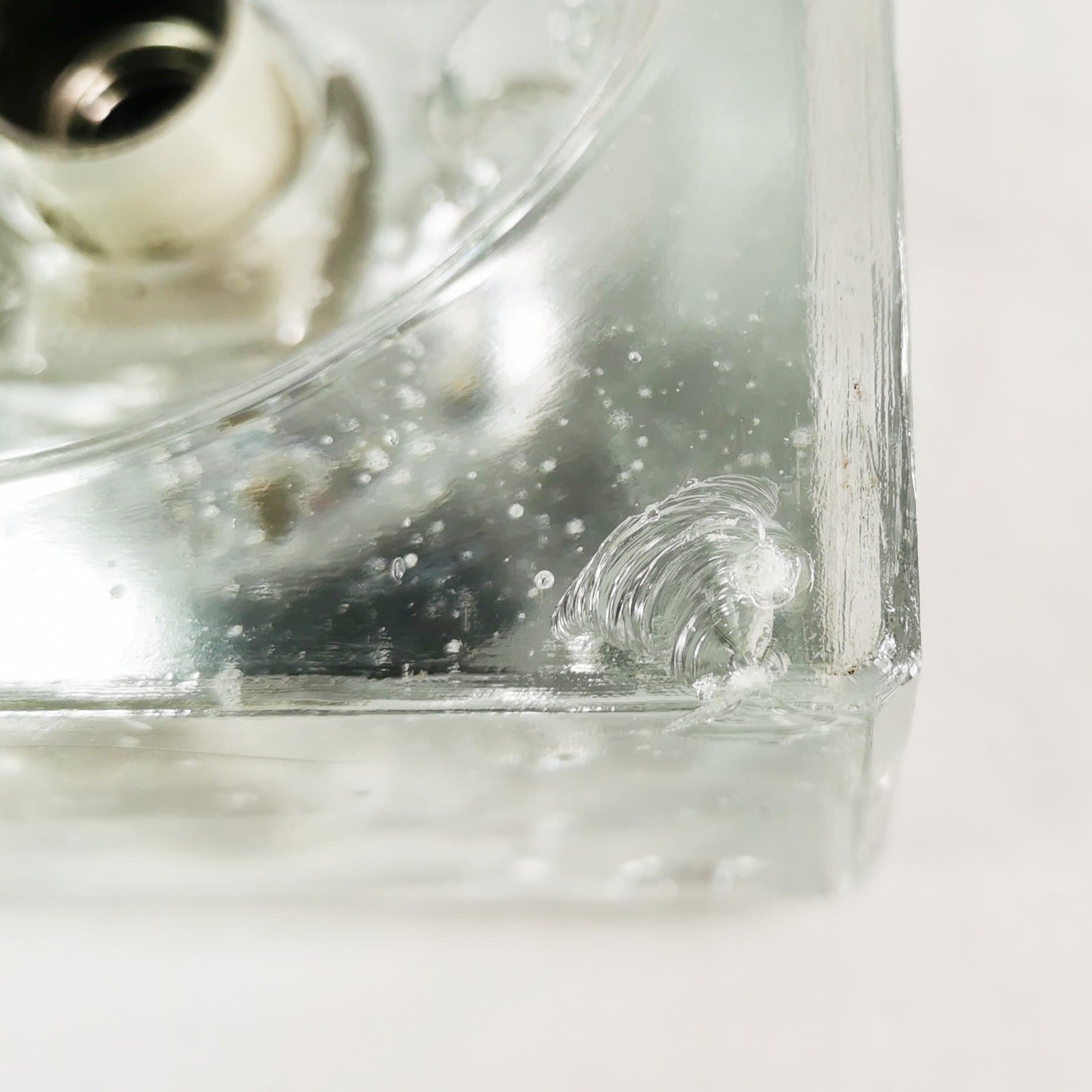 Set of five wall sconces Ice Cubes, transparent glass, by L. Beilharz, Muller & Zimmer, Germany, 1970s. - 349768