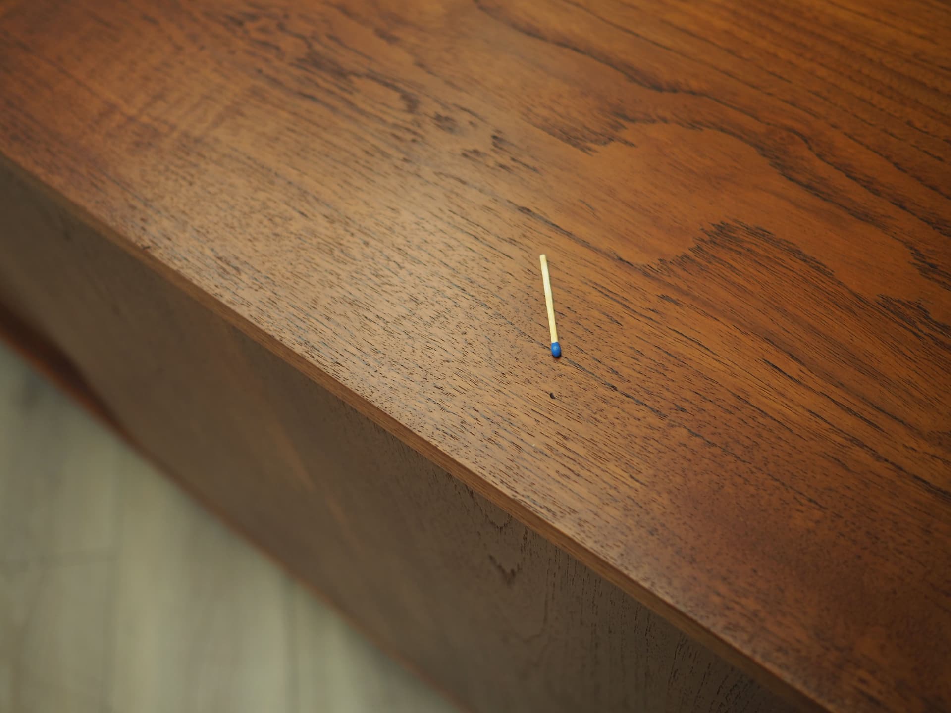 Sideboard, tek brązowy, drewno czarne, Dania, lata 70. - 66258