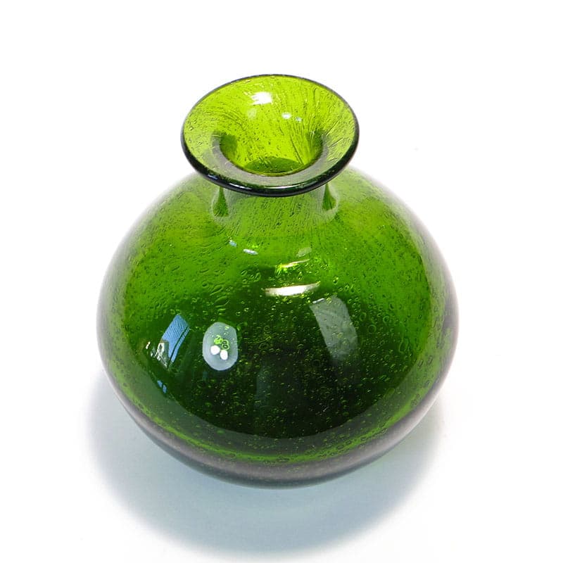 Bottle Vase Antico, green, soda-lime glass, by Z. Horbowy, Poland, 1970s - 349828