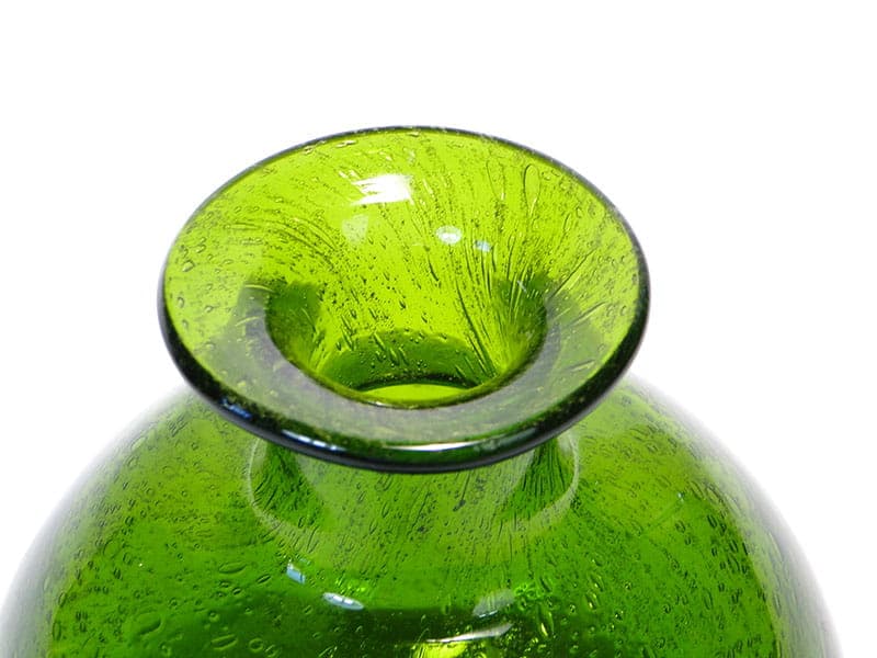 Bottle Vase Antico, green, soda-lime glass, by Z. Horbowy, Poland, 1970s - 349829