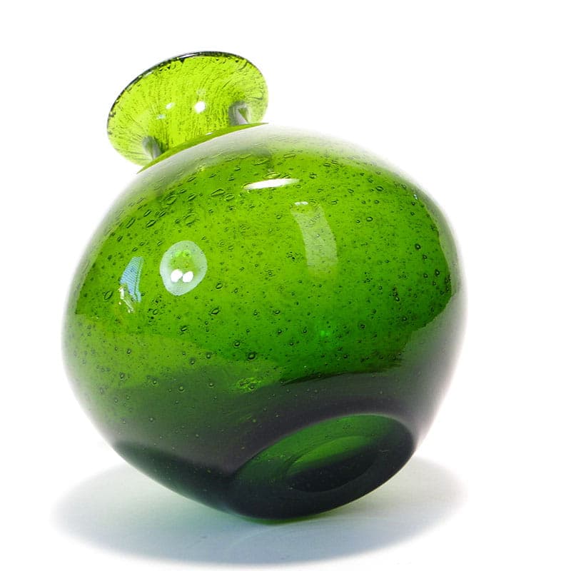 Bottle Vase Antico, green, soda-lime glass, by Z. Horbowy, Poland, 1970s - 349833