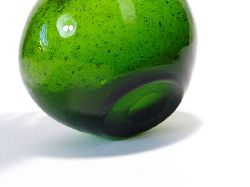 Bottle Vase Antico, green, soda-lime glass, by Z. Horbowy, Poland, 1970s - 349832