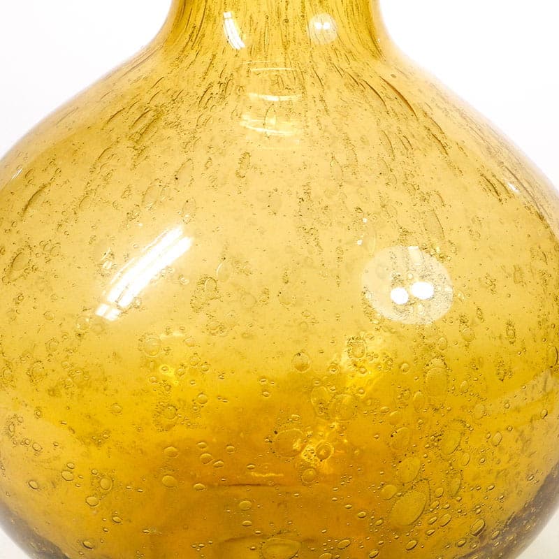 Bottle vase Antico, yellow gold transparent, soda-lime glass, by Z. Horbowy, Huta Szkła 'Sudety', Poland, 1970s. - 349836