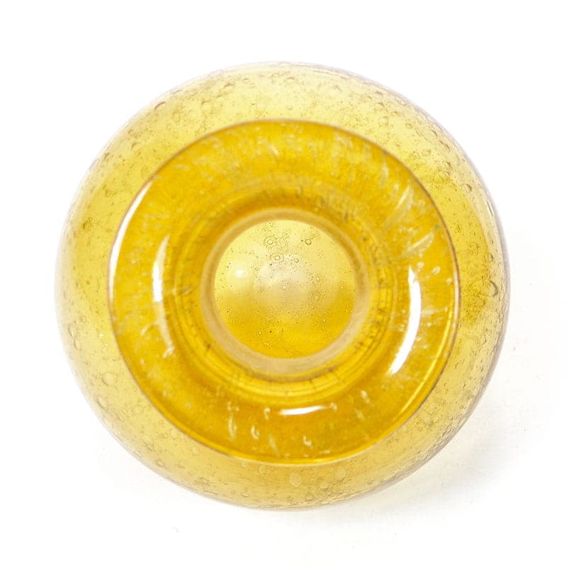 Bottle vase Antico, yellow gold transparent, soda-lime glass, by Z. Horbowy, Huta Szkła 'Sudety', Poland, 1970s. - 349840