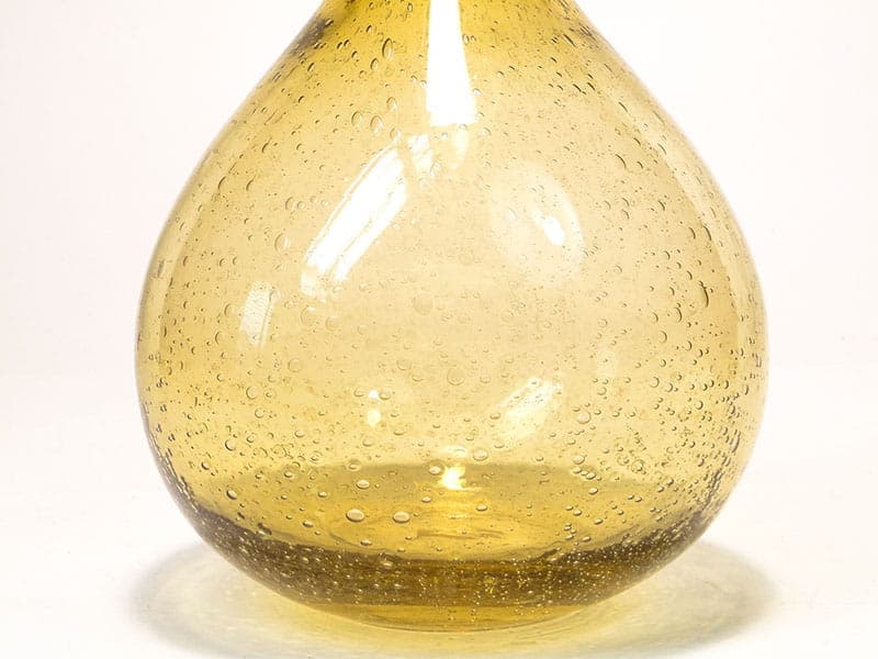 Bottle vase Antico, amber transparent glass, by Z. Horbowy, Poland, 1970s. - 349845