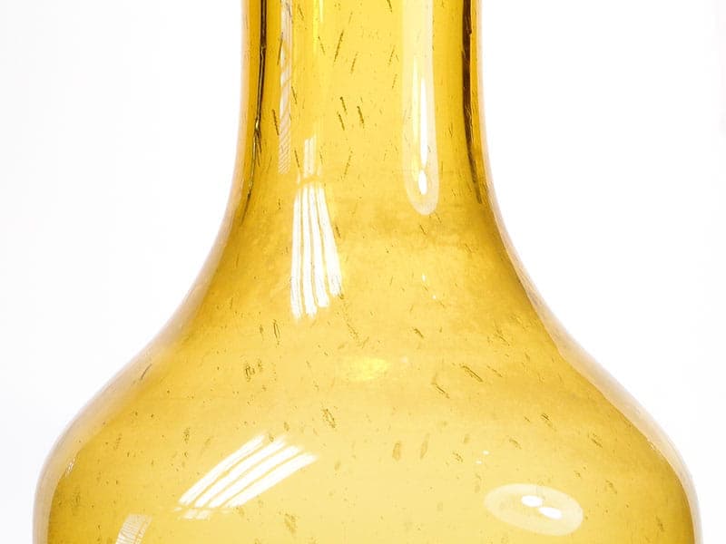 Bottle Vase Antico, orange gold soda-lime glass, by Z. Horbowy, Poland, 1970s - 349855