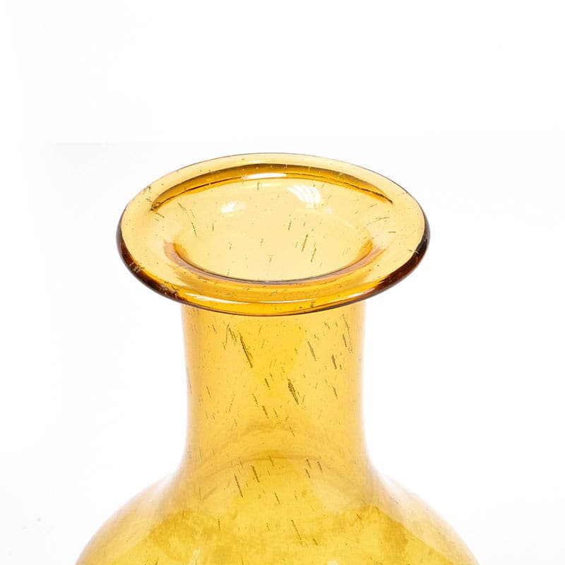 Bottle Vase Antico, orange gold soda-lime glass, by Z. Horbowy, Poland, 1970s - 349852