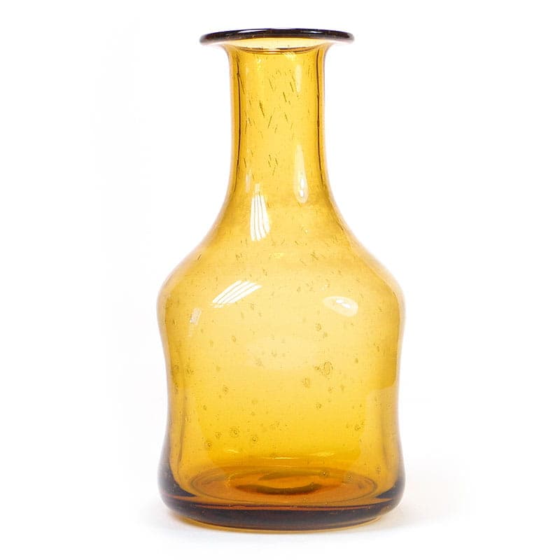 Bottle Vase Antico, orange gold soda-lime glass, by Z. Horbowy, Poland, 1970s - 349853