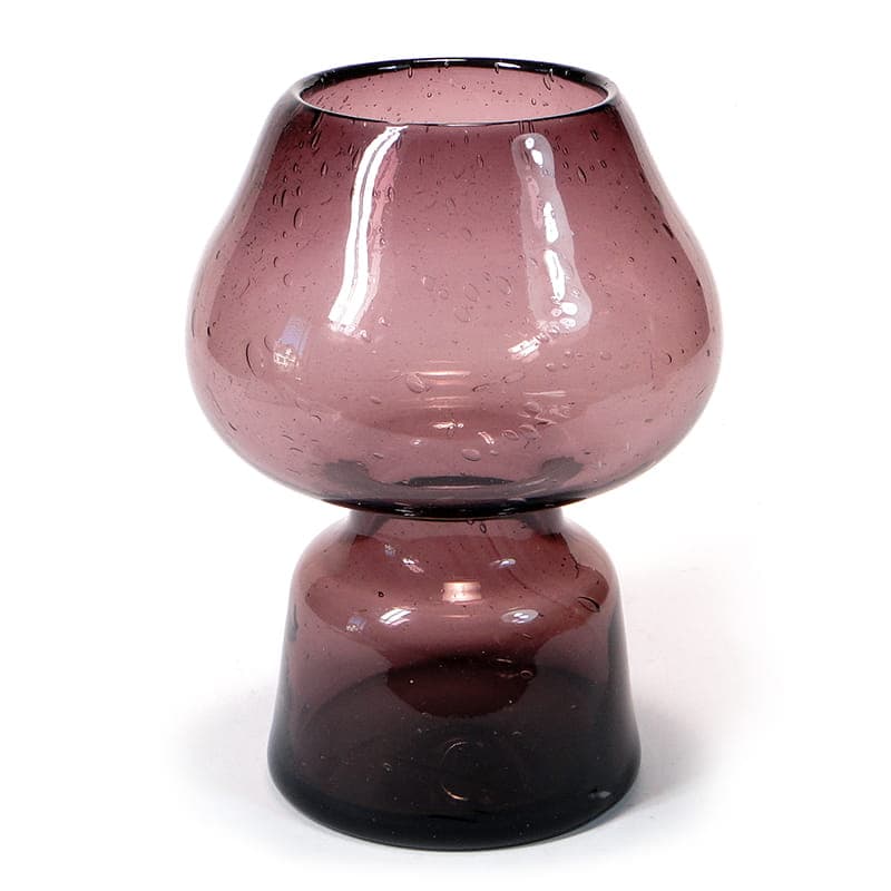 Vase Isolator, purple, soda-lime glass, by K. Krawczyk, Poland, 1970s. - 349918
