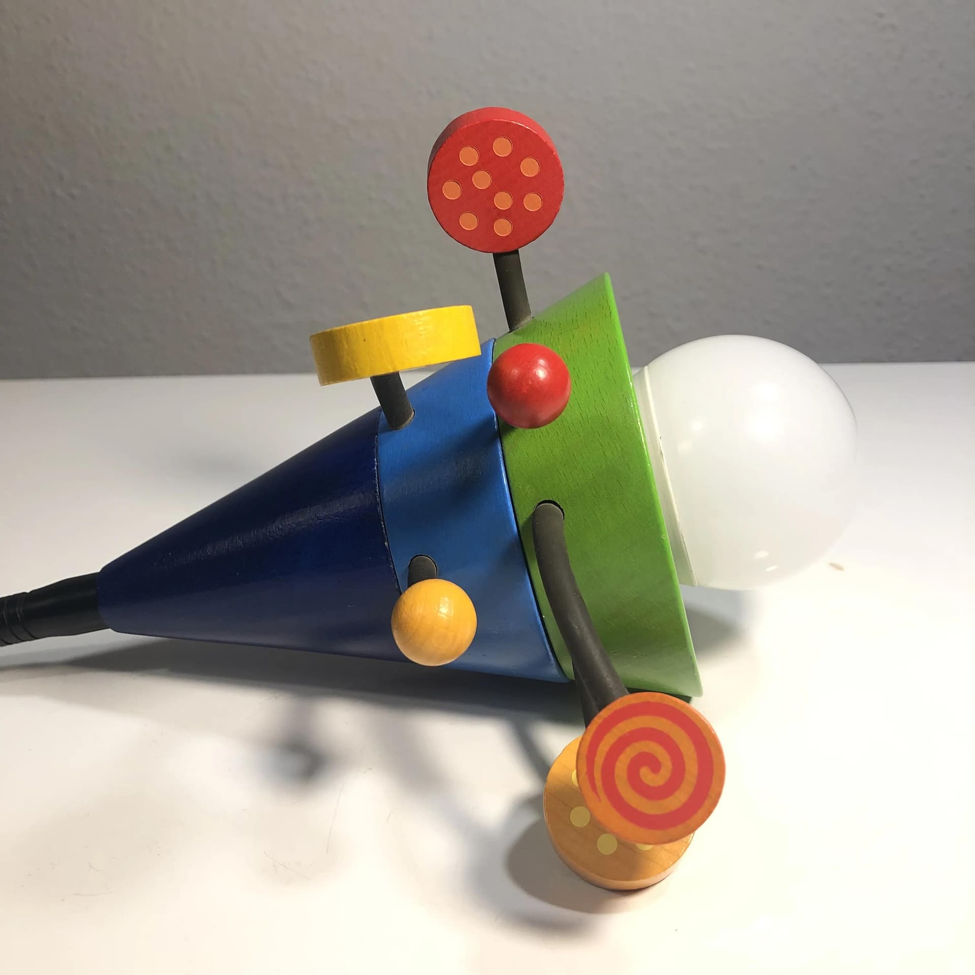 Kolorowa, postmodernistyczna lampka biurkowa, Haba, Niemcy, lata 90. - 25974