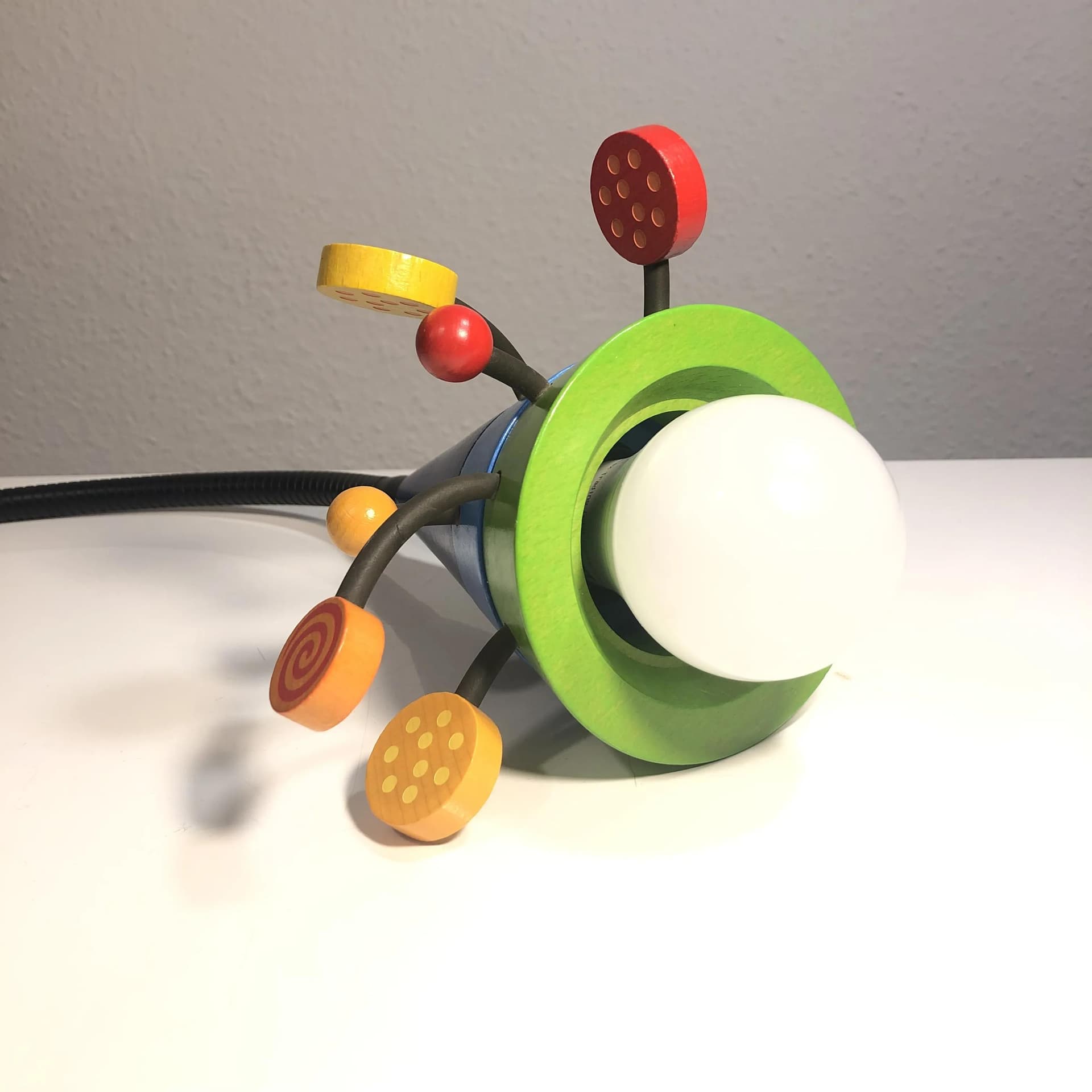 Kolorowa, postmodernistyczna lampka biurkowa, Haba, Niemcy, lata 90. - 25970