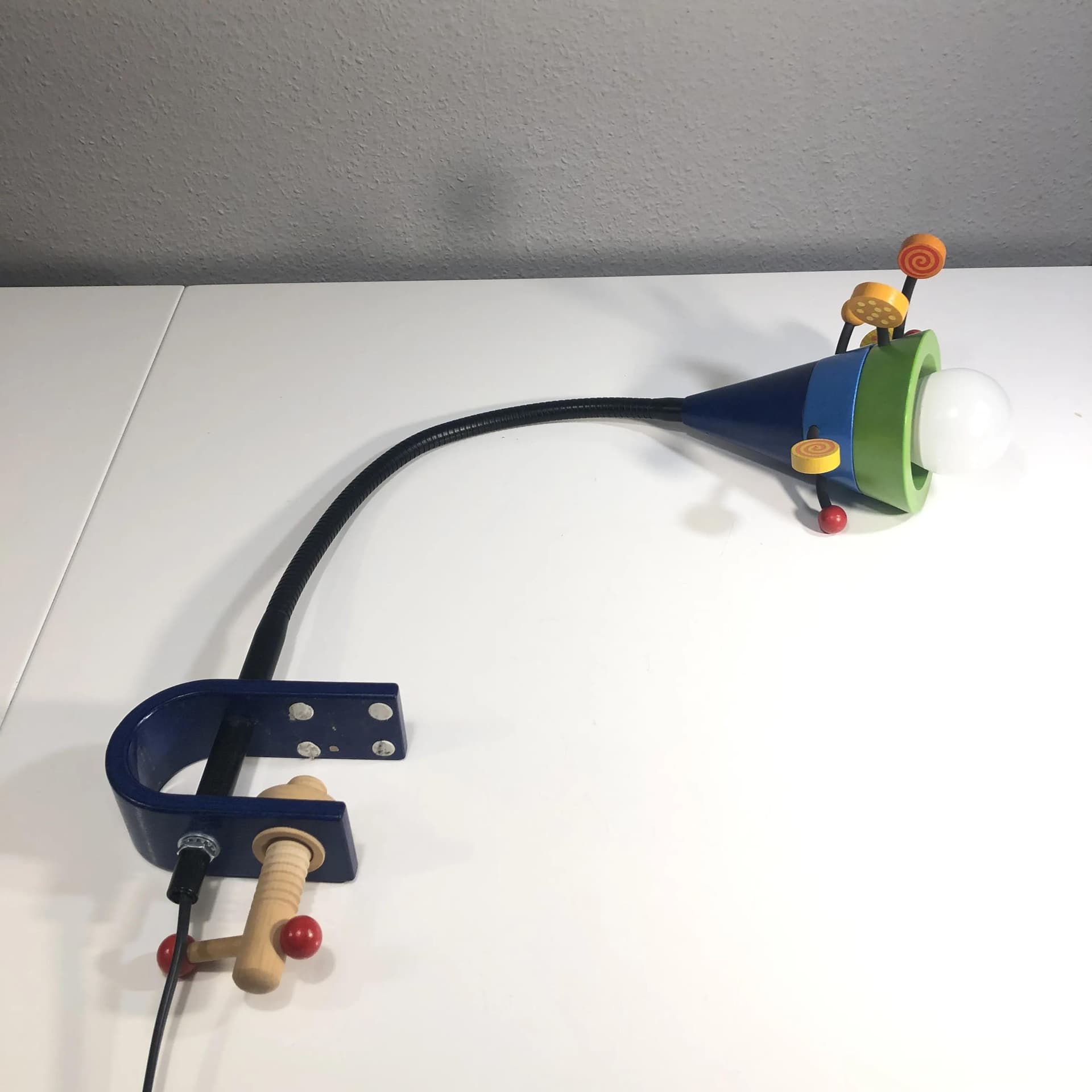 Kolorowa, postmodernistyczna lampka biurkowa, Haba, Niemcy, lata 90. - 25972