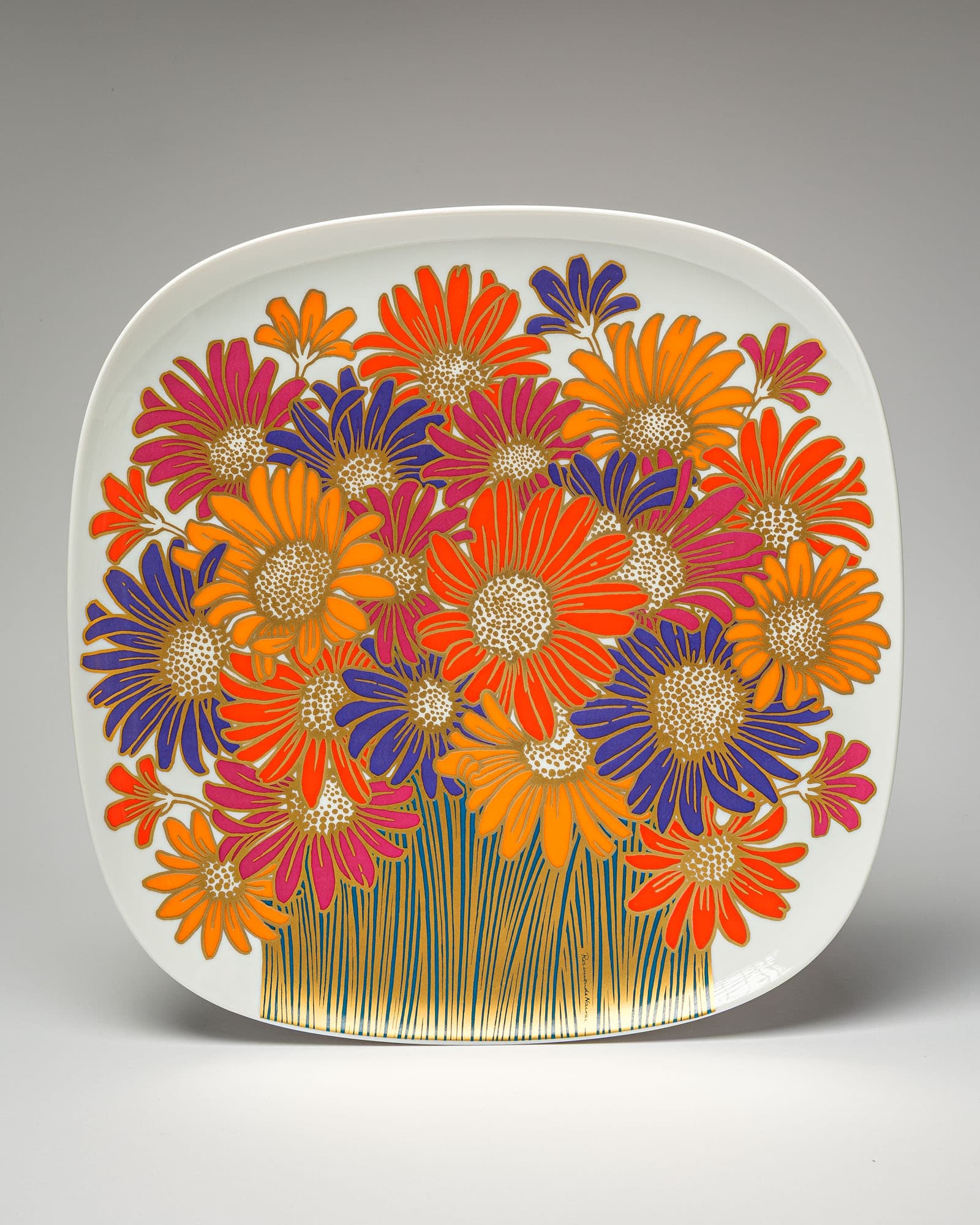 Wall Plate Studio Linie, white porcelain, by R. Nairac, Rosenthal, Germany, 1970s - 350046