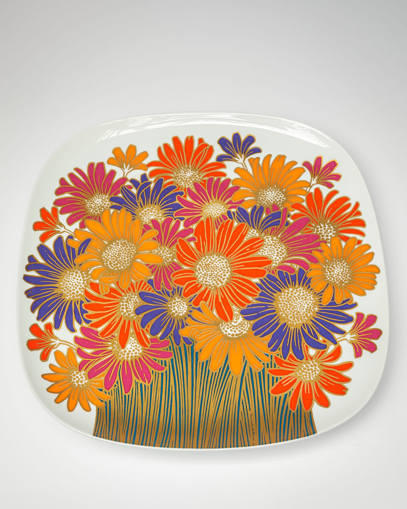 Wall Plate Studio Linie, white porcelain, by R. Nairac, Rosenthal, Germany, 1970s - 350047