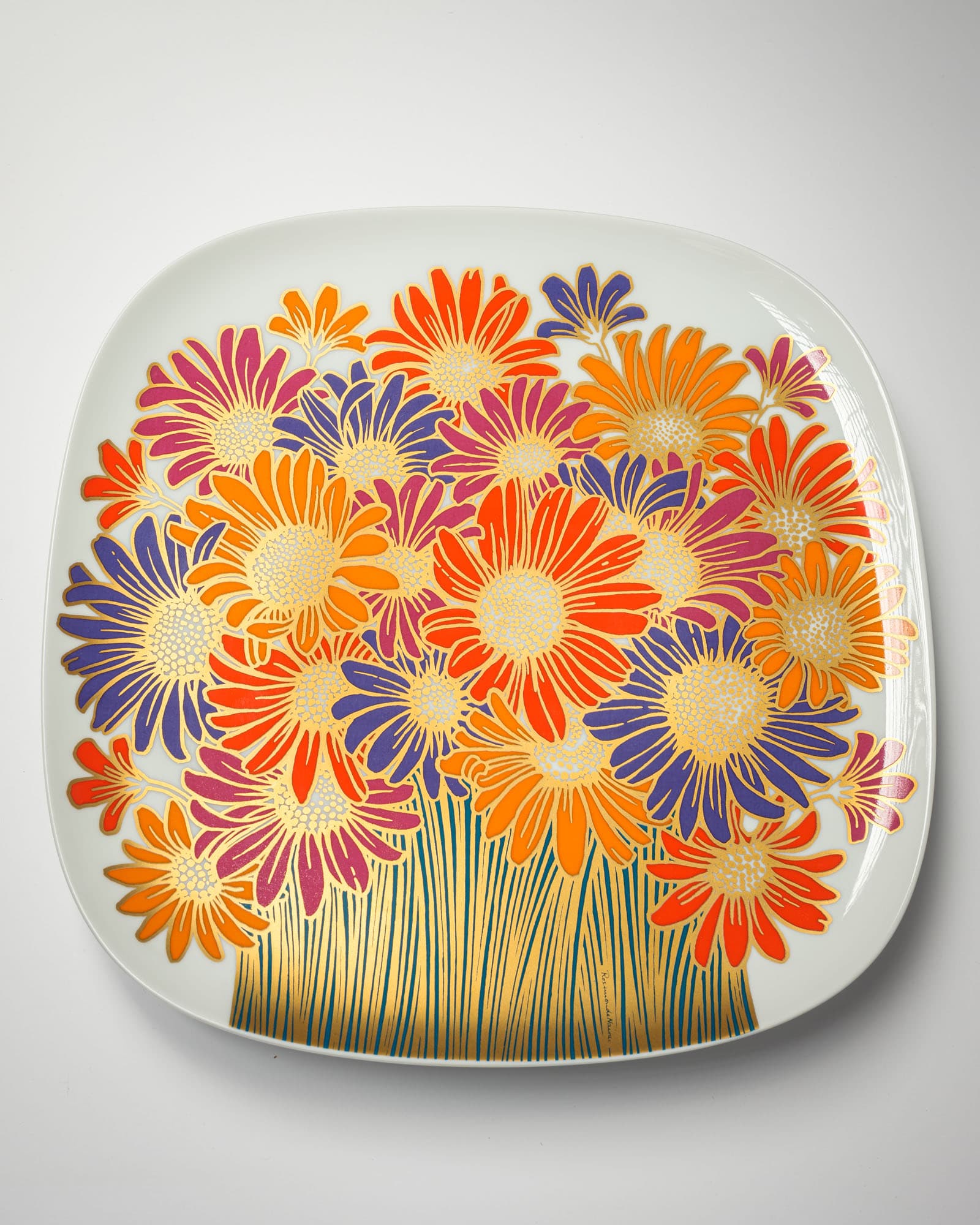 Wall Plate Studio Linie, white porcelain, by R. Nairac, Rosenthal, Germany, 1970s - 350048