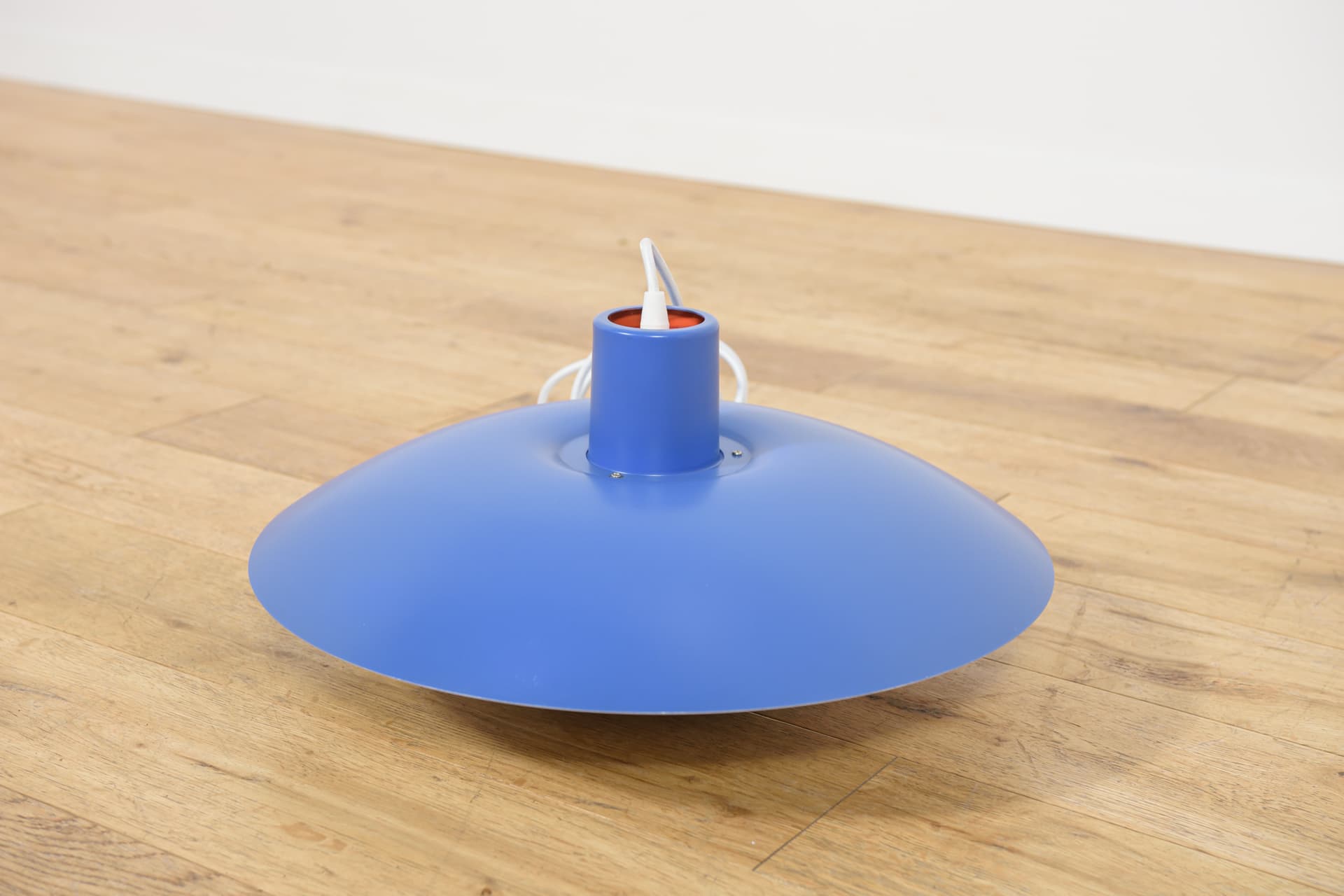 Pendant lamp PH 4/3, blue, metal, by P. Henningsen, for Louis Poulsen, Denmark, 1960s. - 350087