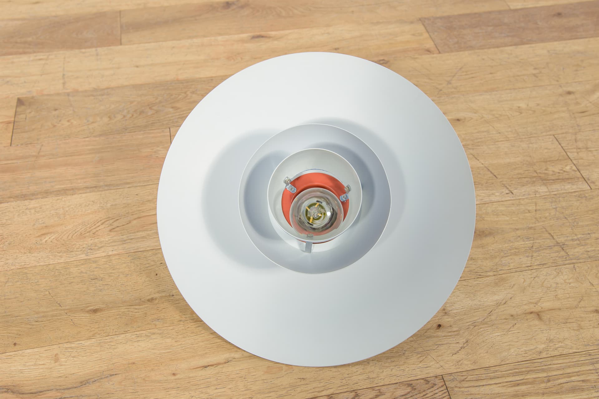 Pendant lamp PH 4/3, blue, metal, by P. Henningsen, for Louis Poulsen, Denmark, 1960s. - 350090