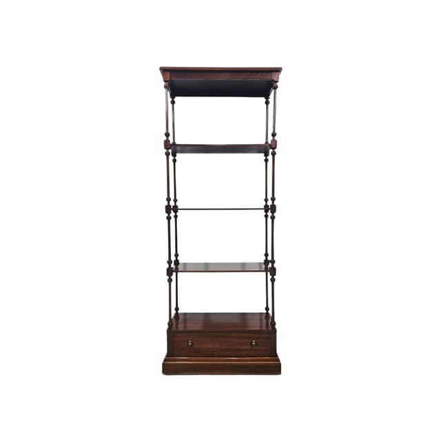 Classic étagère, England 1960s, mahogany brown or walnut brown - DIMENSION