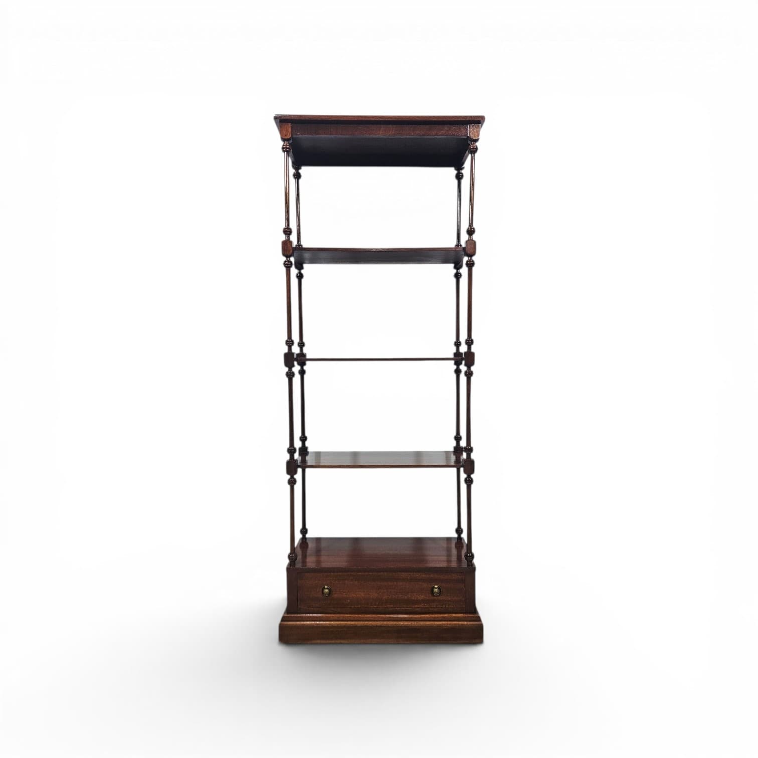 Classic étagère, England 1960s, mahogany brown or walnut brown - 350095