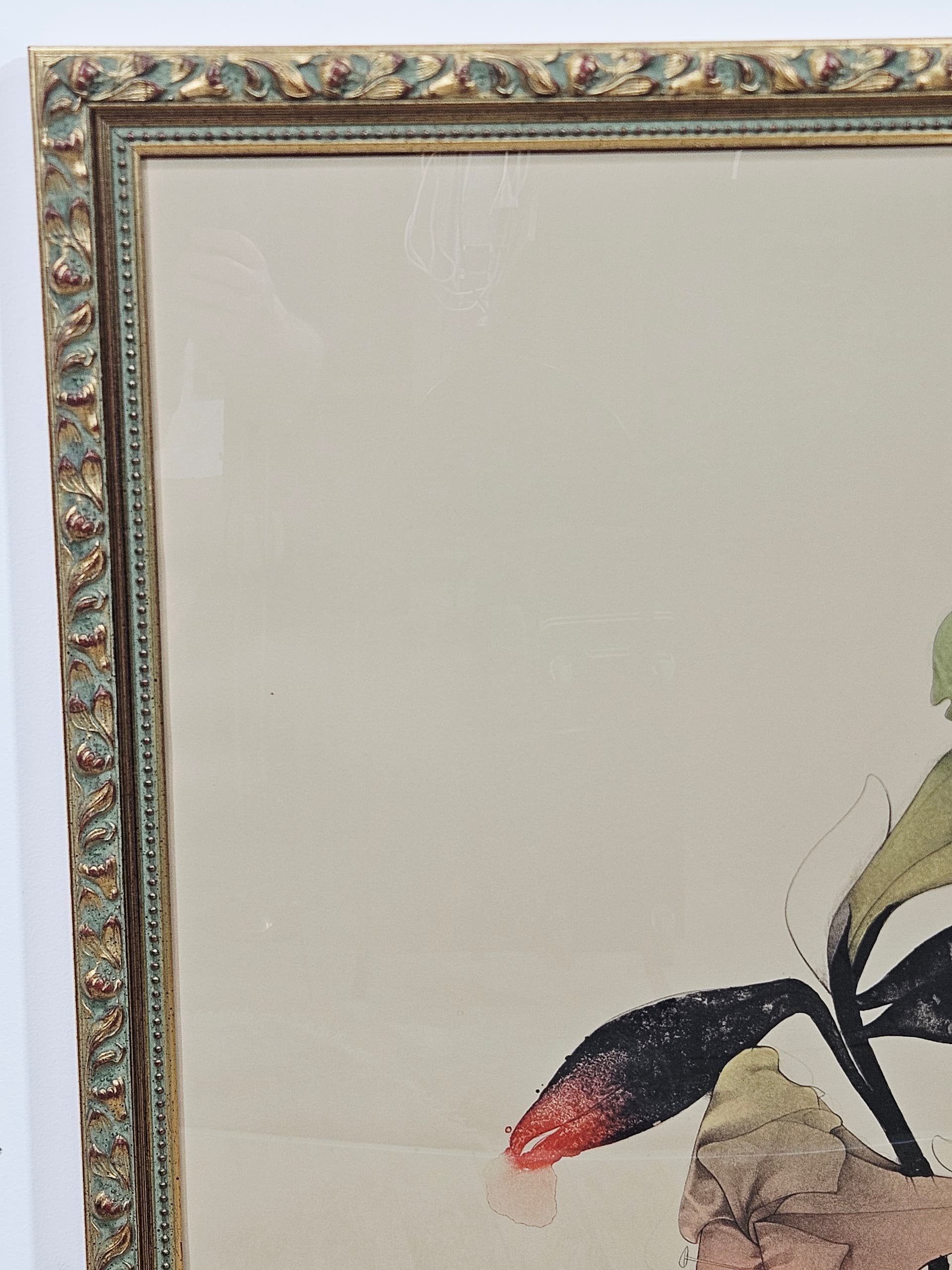 Lithograph Melancholie 109cm x 81cm, by B. Bruni, Edition Volker Huber - 350158