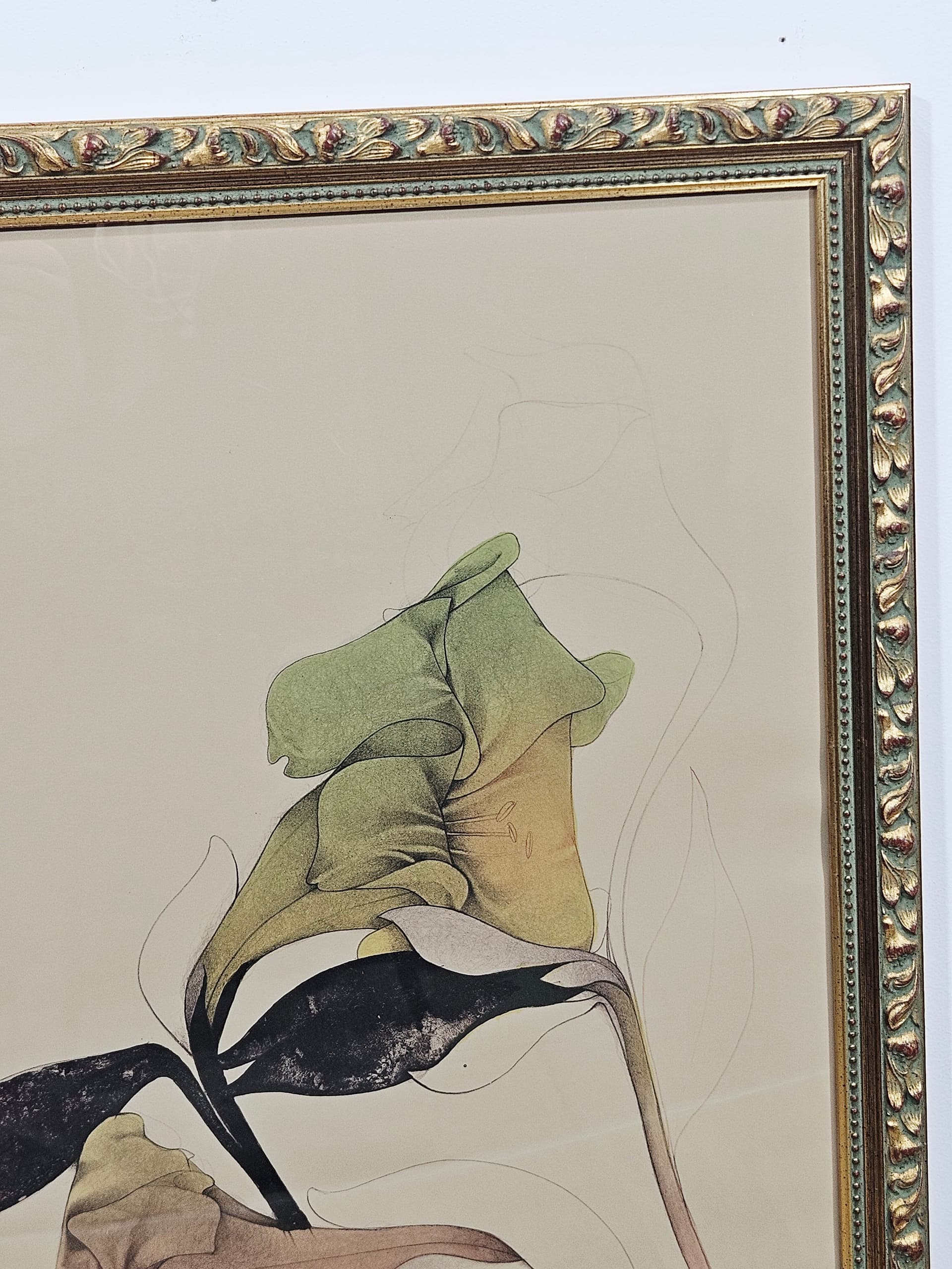 Lithograph Melancholie 109cm x 81cm, by B. Bruni, Edition Volker Huber - 350159
