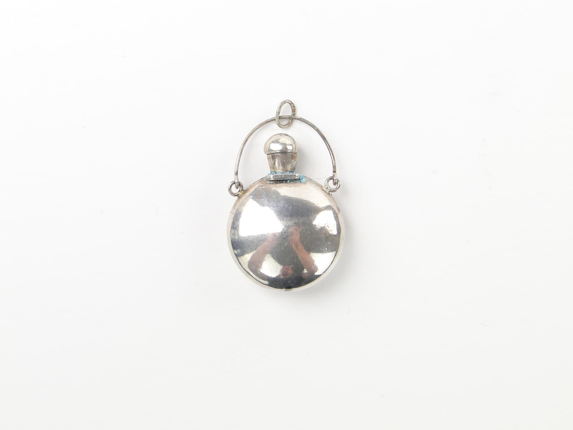 Perfume Flask Pendant, Silver, Poland, 1960s - 350261