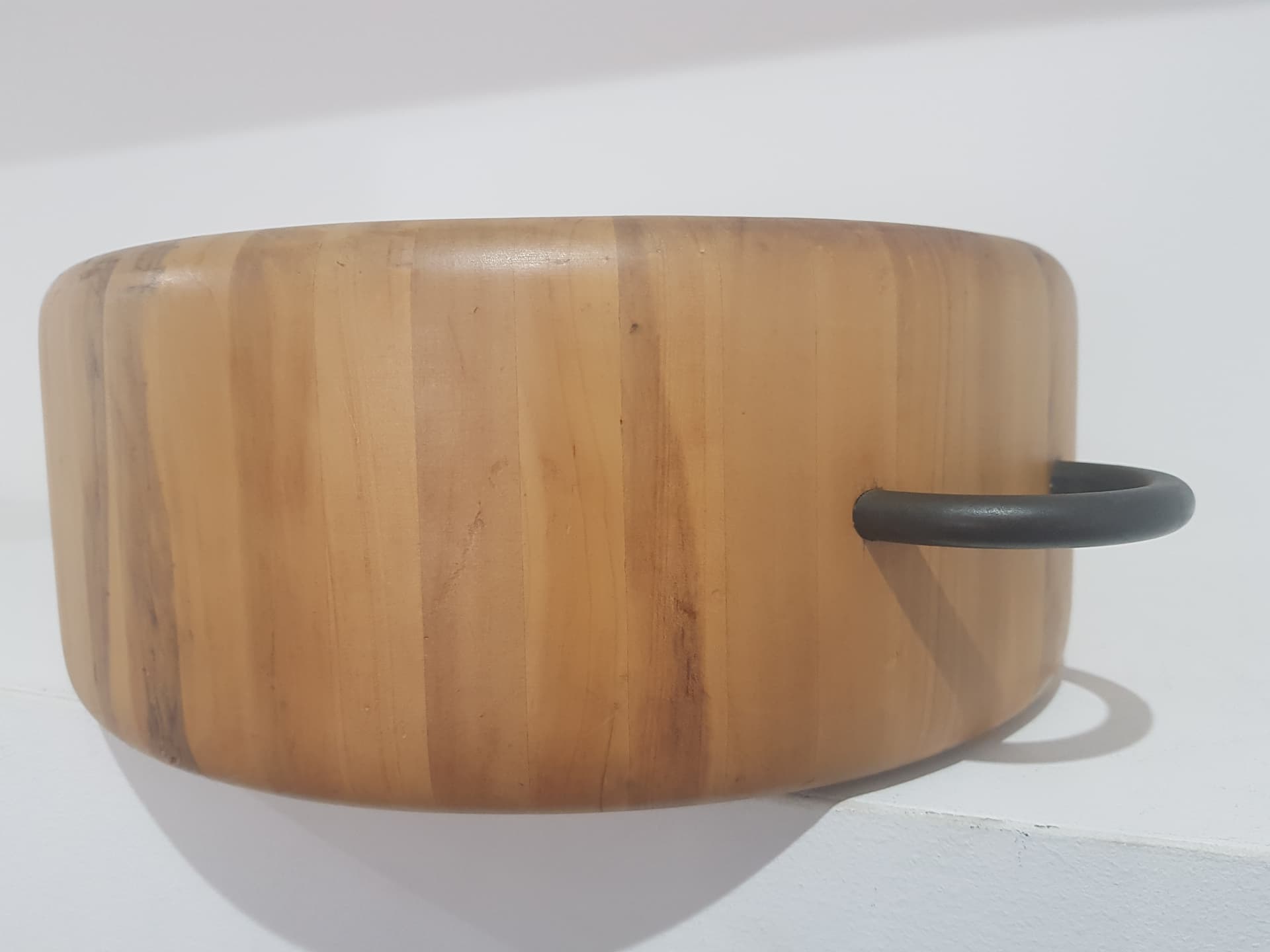 Bowl Digsmed Design, teak brown, cast iron black, Digsmed Design - 350309