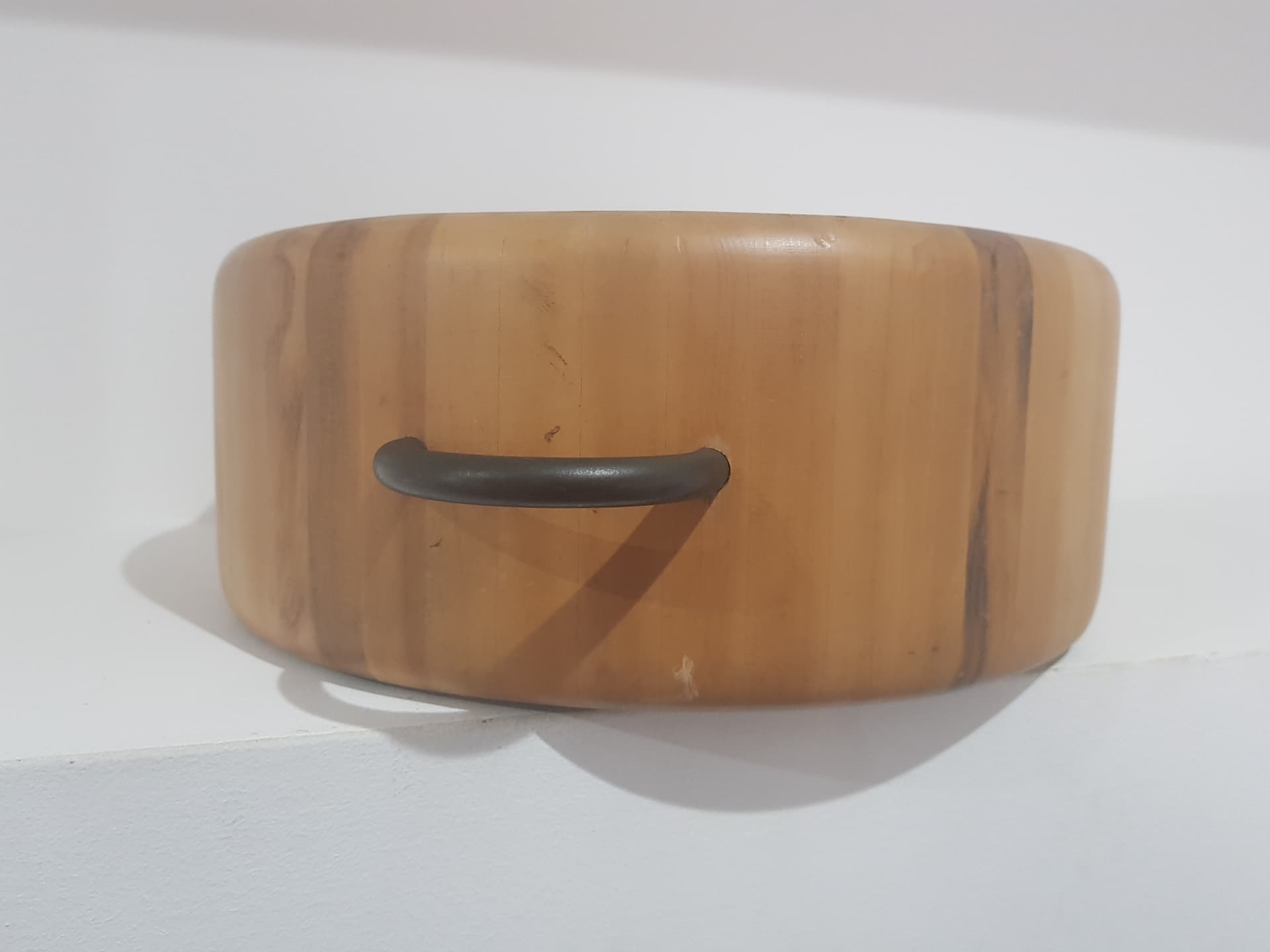 Bowl Digsmed Design, teak brown, cast iron black, Digsmed Design - 350308