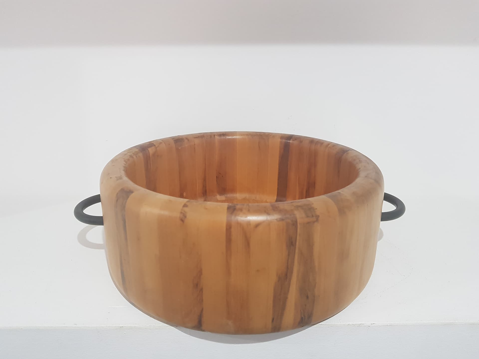 Bowl Digsmed Design, teak brown, cast iron black, Digsmed Design - 350310