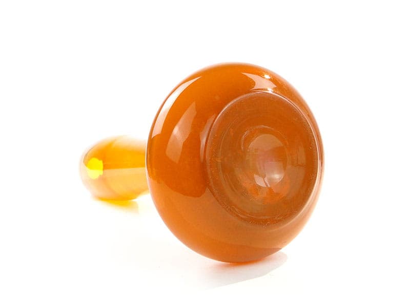 Vase Herkules, yellow orange white, glass, by E. Gerczuk-Moskaluk, Poland, 1980s. - 350322