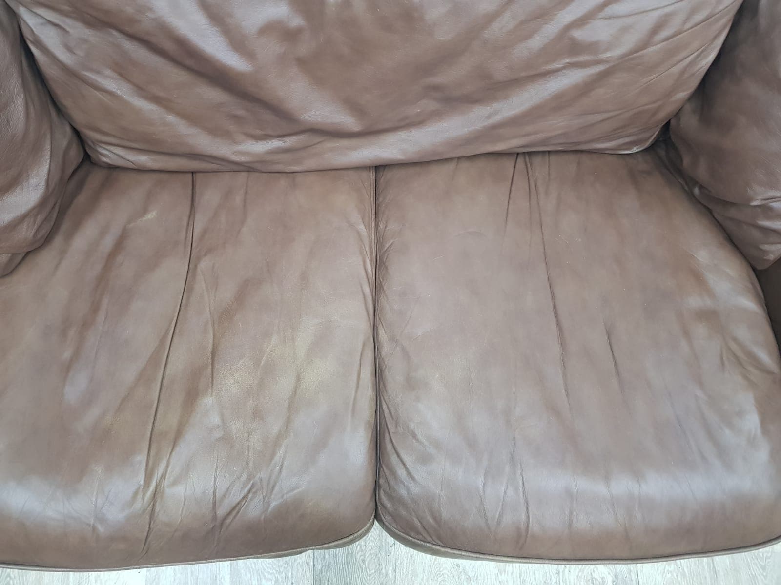 Chesterfield sofa, brown, genuine leather - 350627