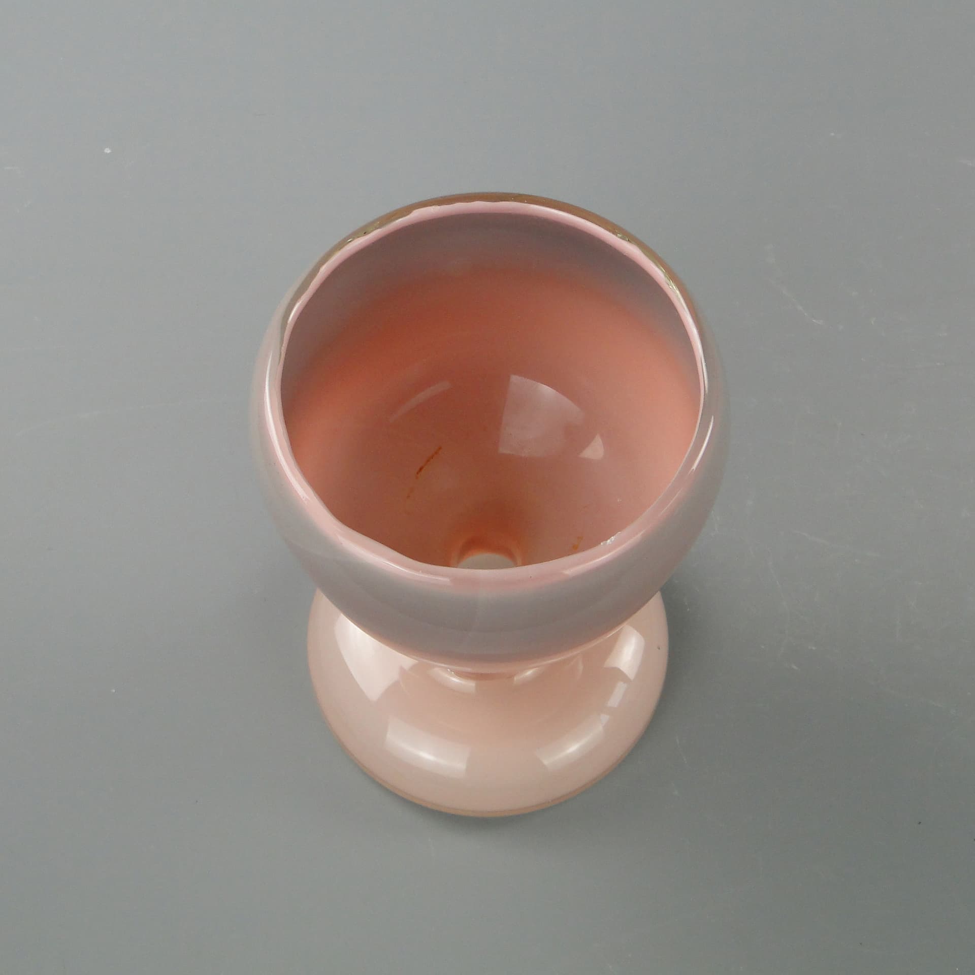 Vase, pink, glass, by J. Słuczan-Orkusz, Poland, 1980s. - 350729