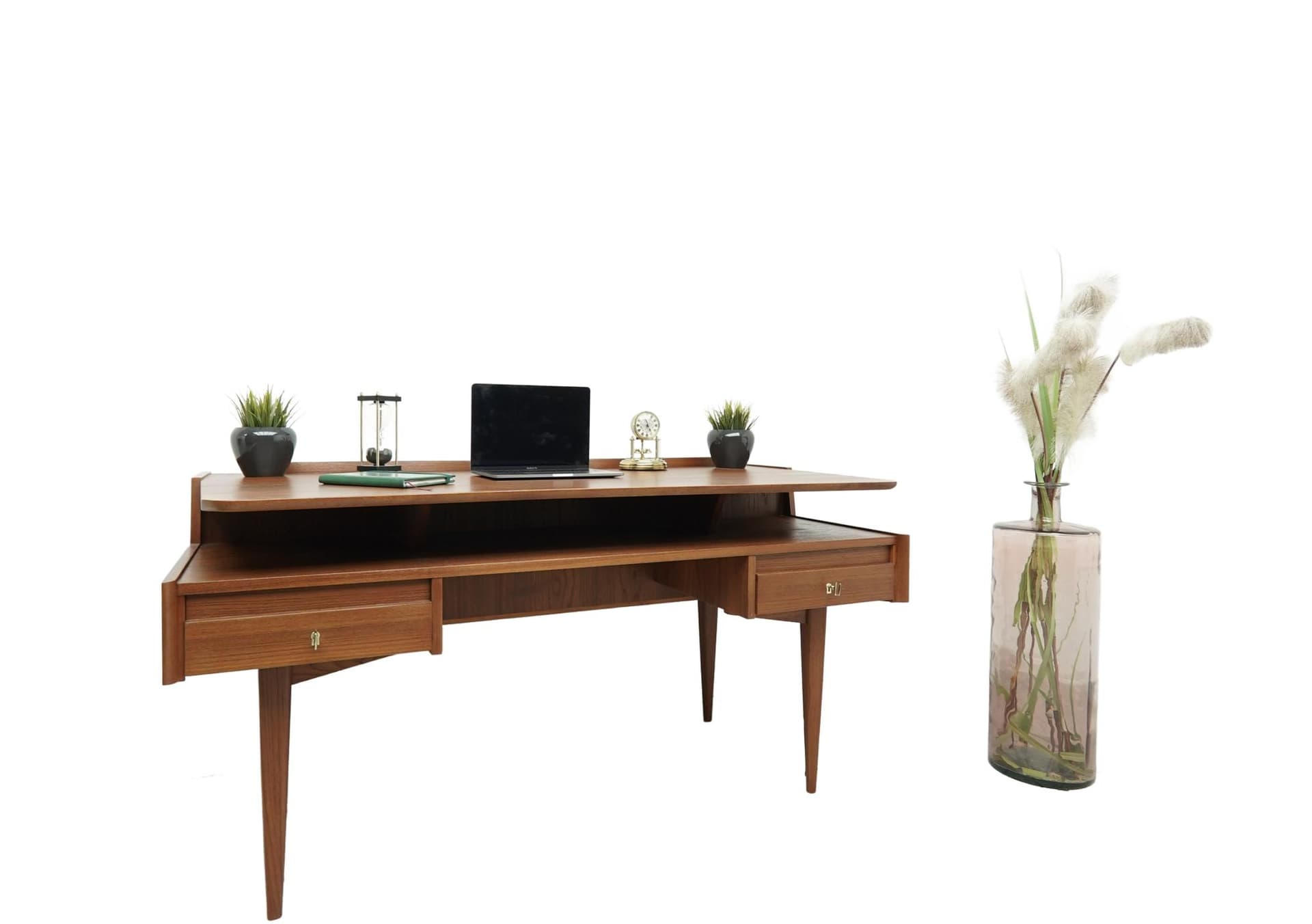 Desk, Mid-Century Modern, brown, teak, MM ARTE