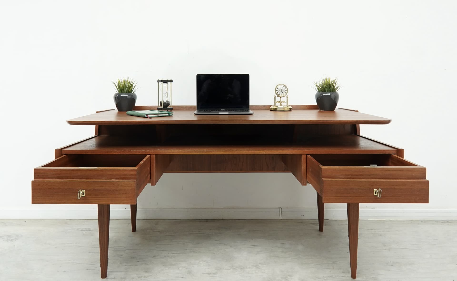 Desk, Mid-Century Modern, brown, teak, MM ARTE - 350743