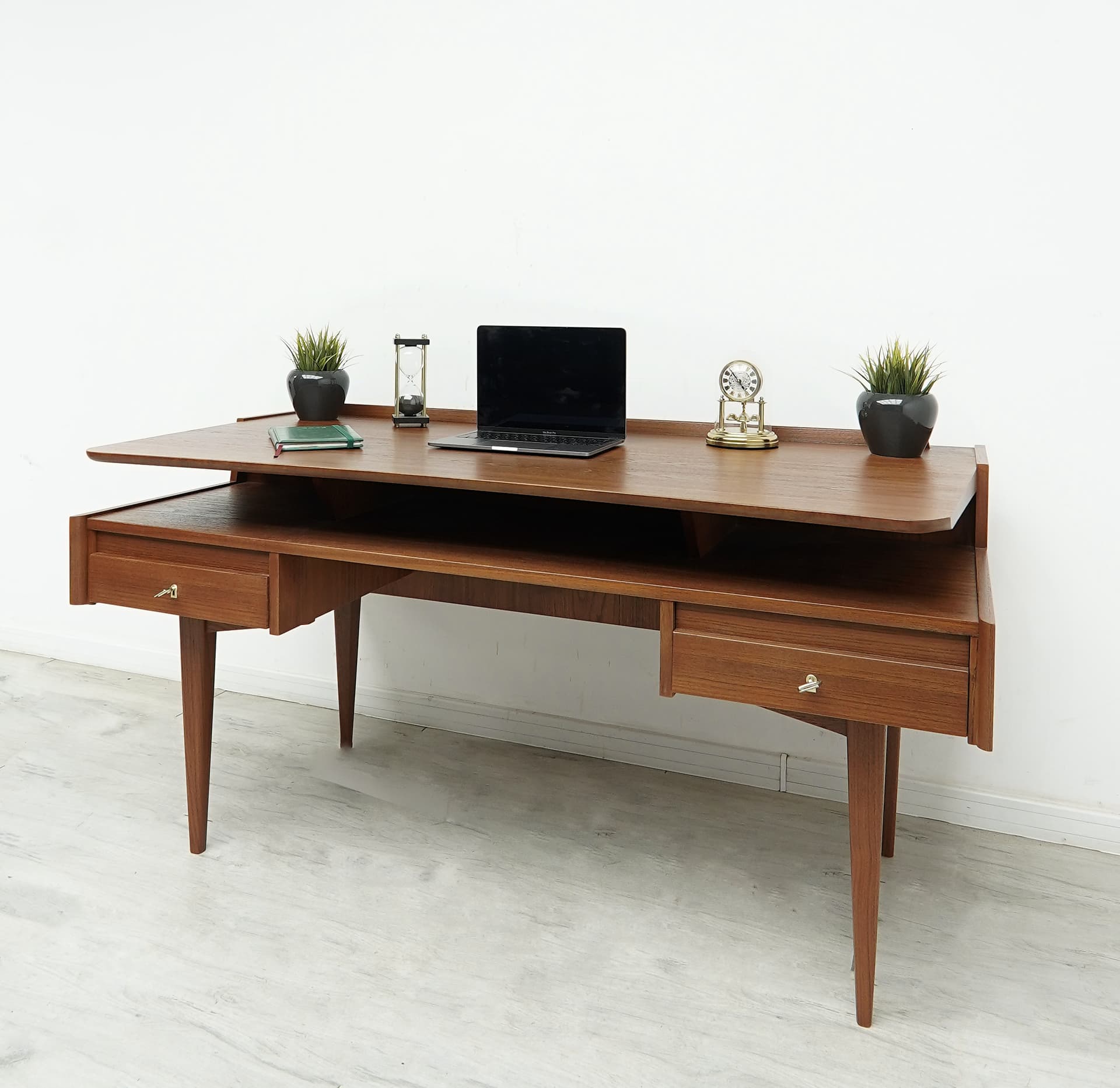 Desk, Mid-Century Modern, brown, teak, MM ARTE - 350748