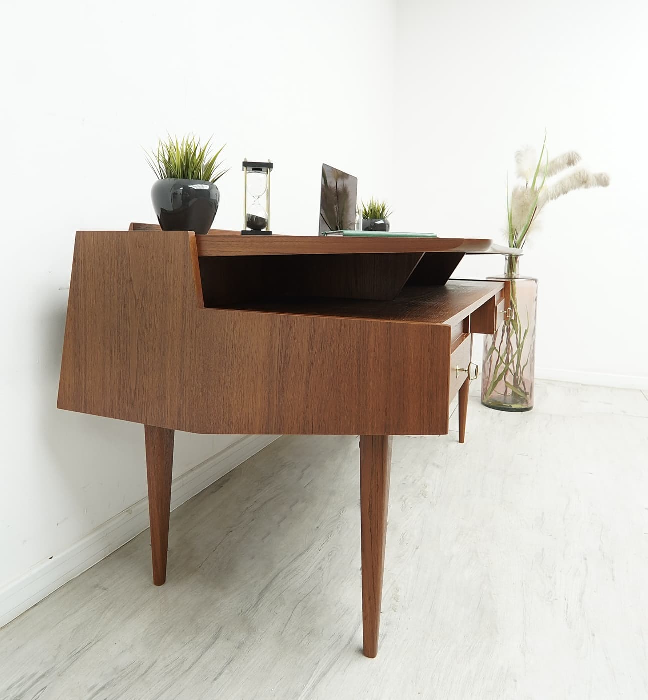 Desk, Mid-Century Modern, brown, teak, MM ARTE - 350735