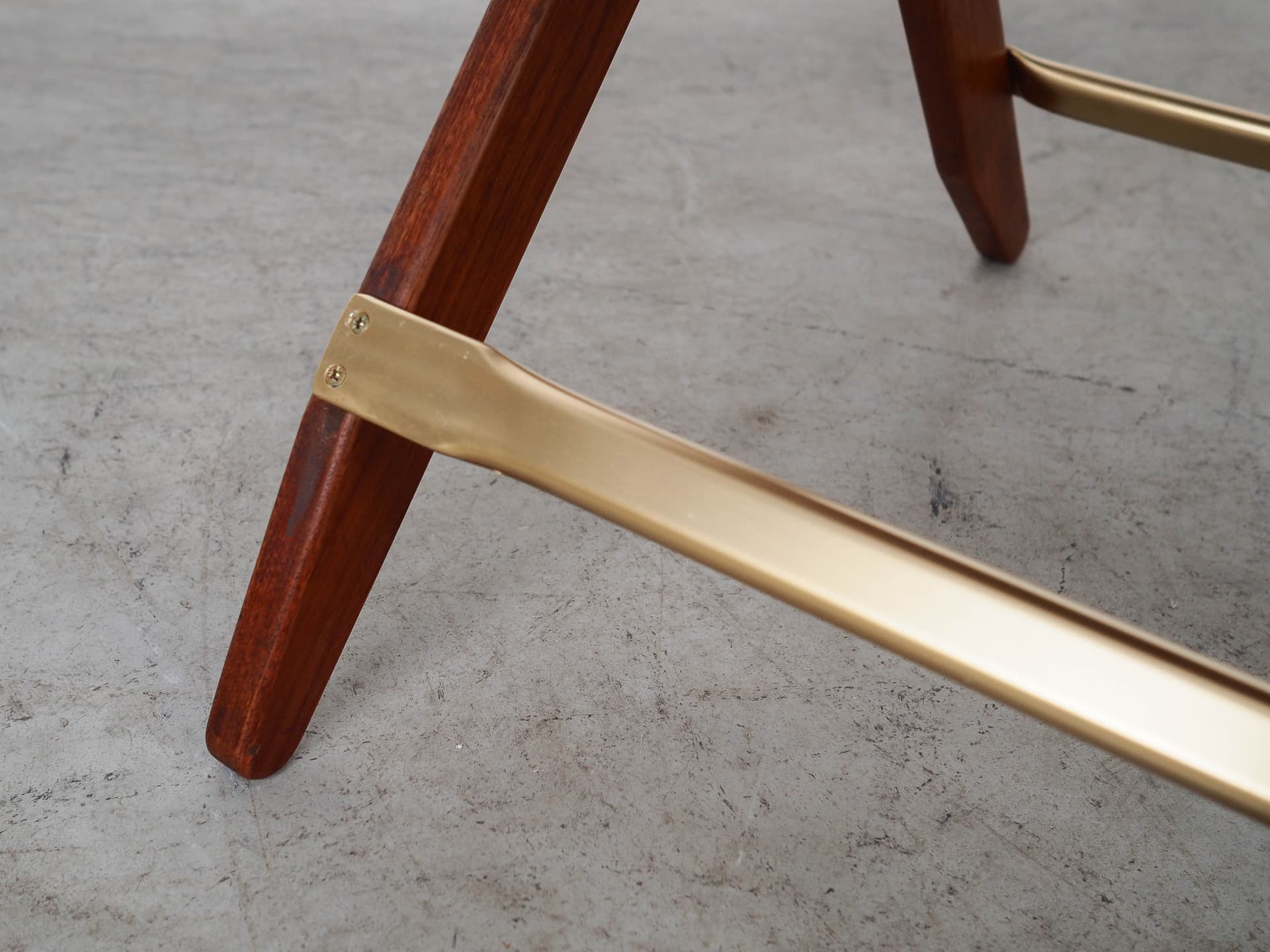 Folding table, brown teak, Denmark, 1970s. - 350757
