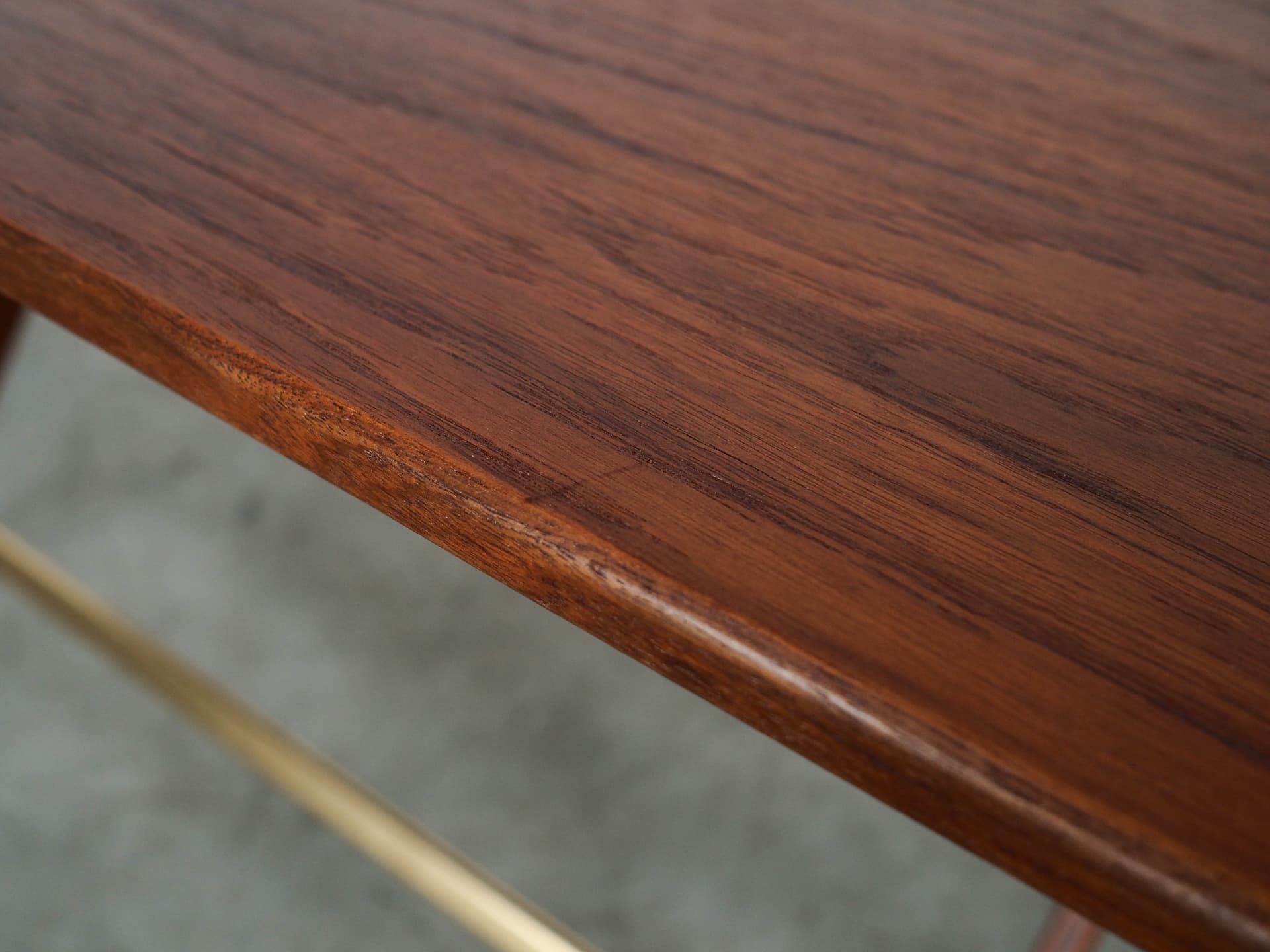 Folding table, brown teak, Denmark, 1970s. - 350758