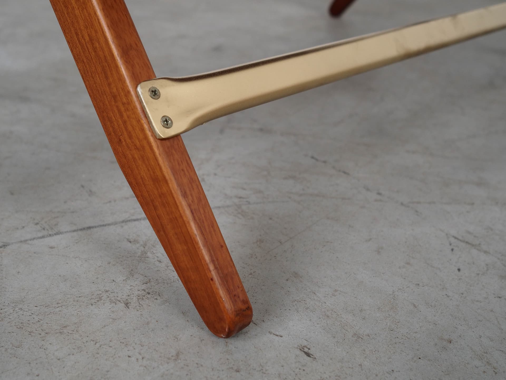 Folding table, brown teak, Denmark, 1970s. - 350755