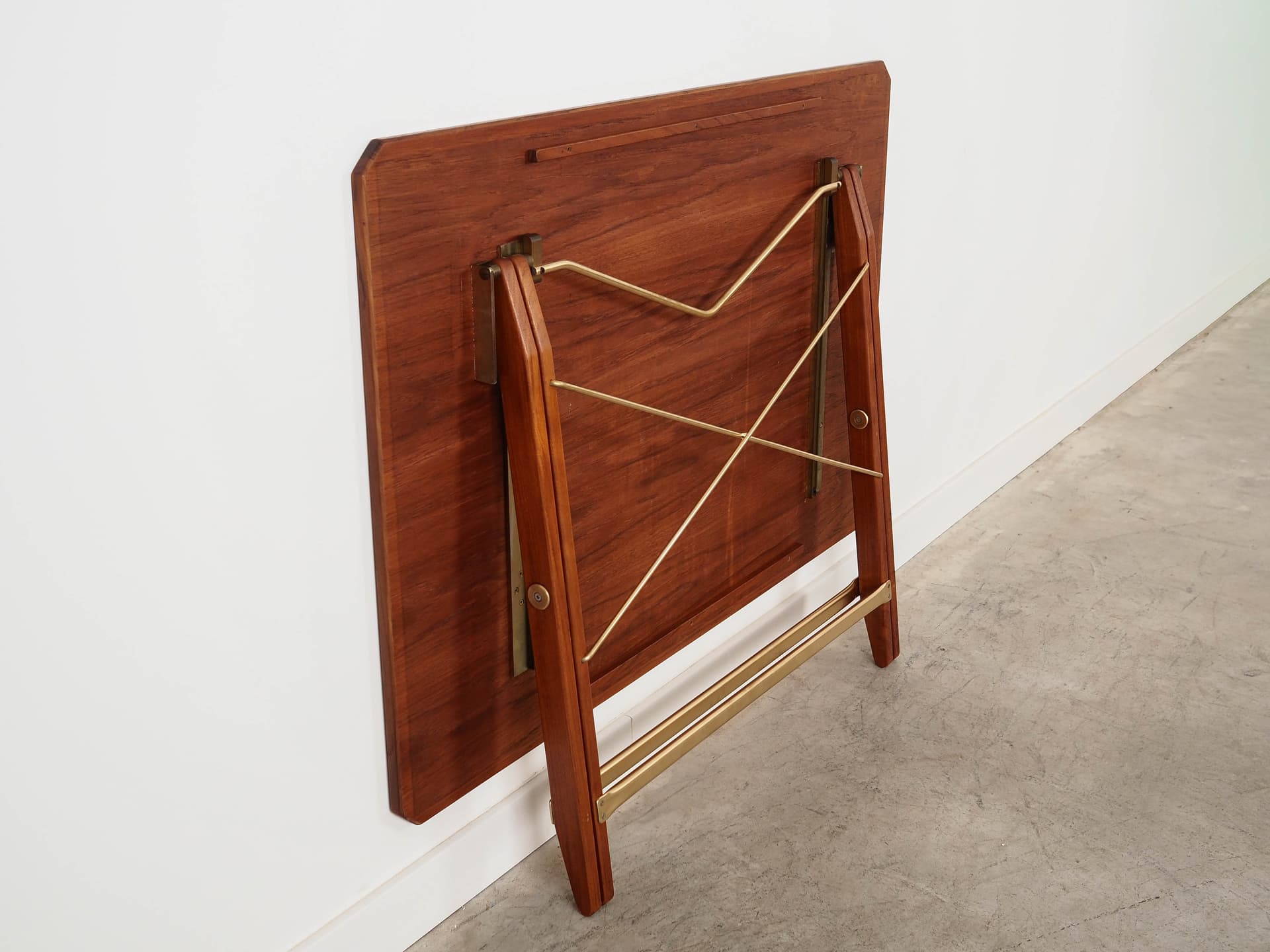 Folding table, brown teak, Denmark, 1970s. - 350761