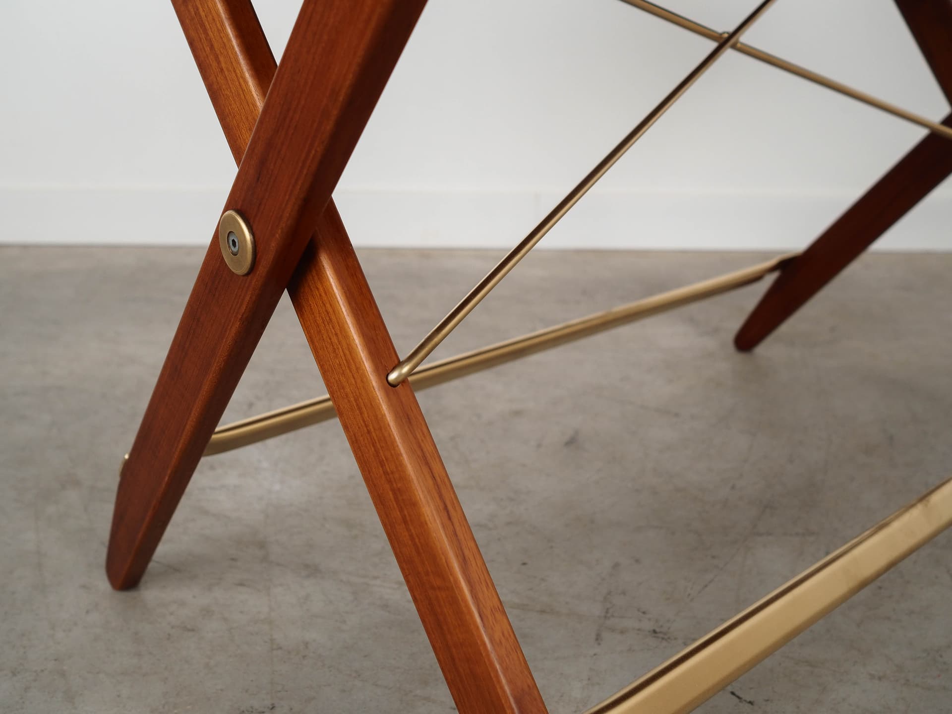 Folding table, brown teak, Denmark, 1970s. - 350754
