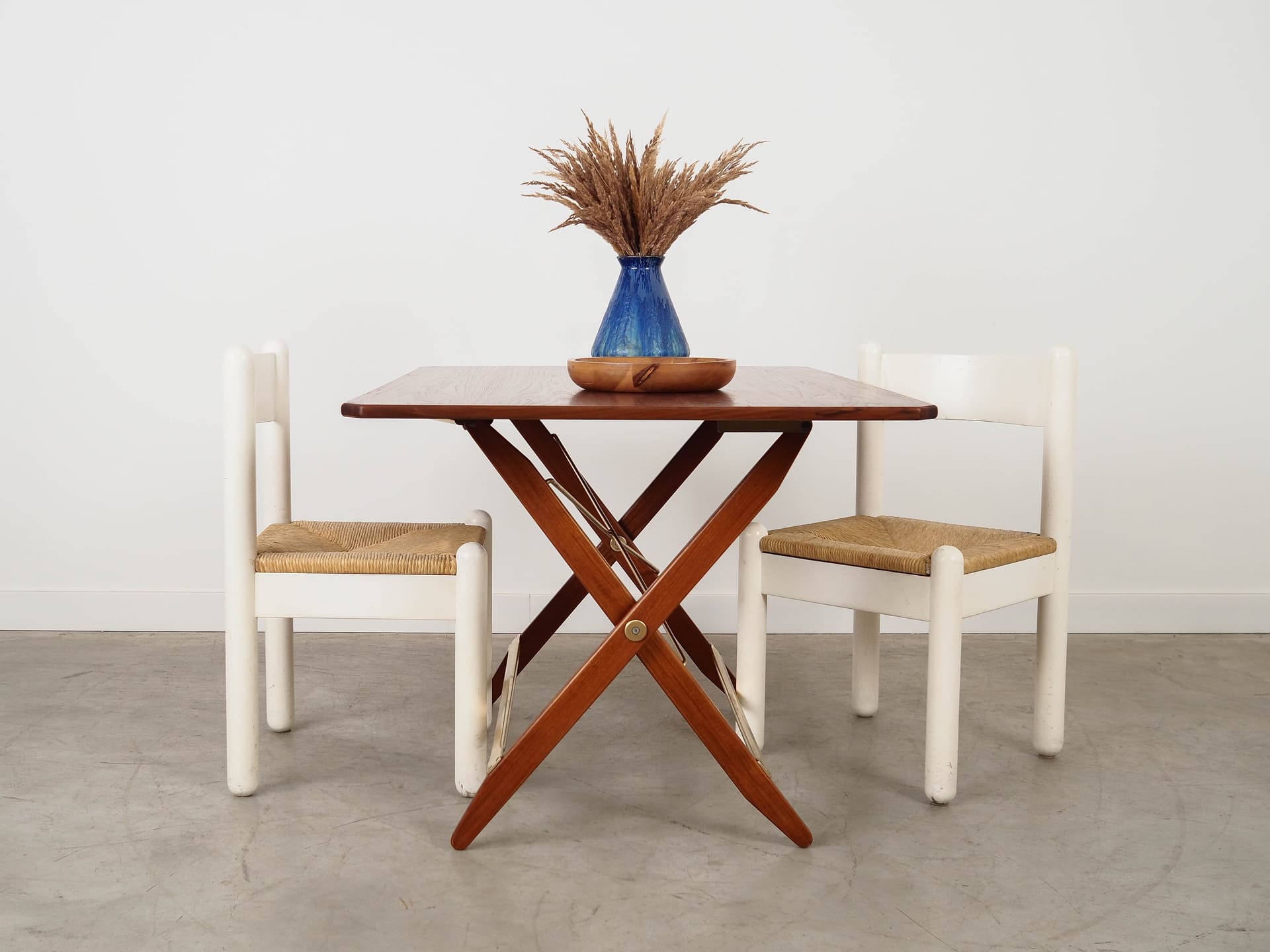 Folding table, brown teak, Denmark, 1970s. - 350751