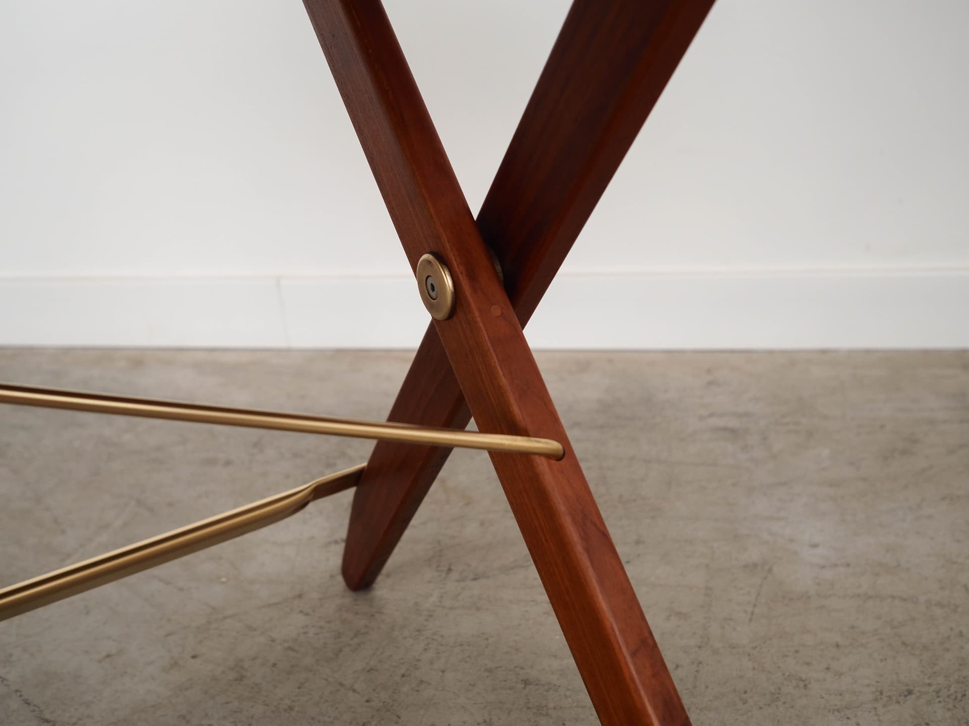 Folding table, brown teak, Denmark, 1970s. - 350760