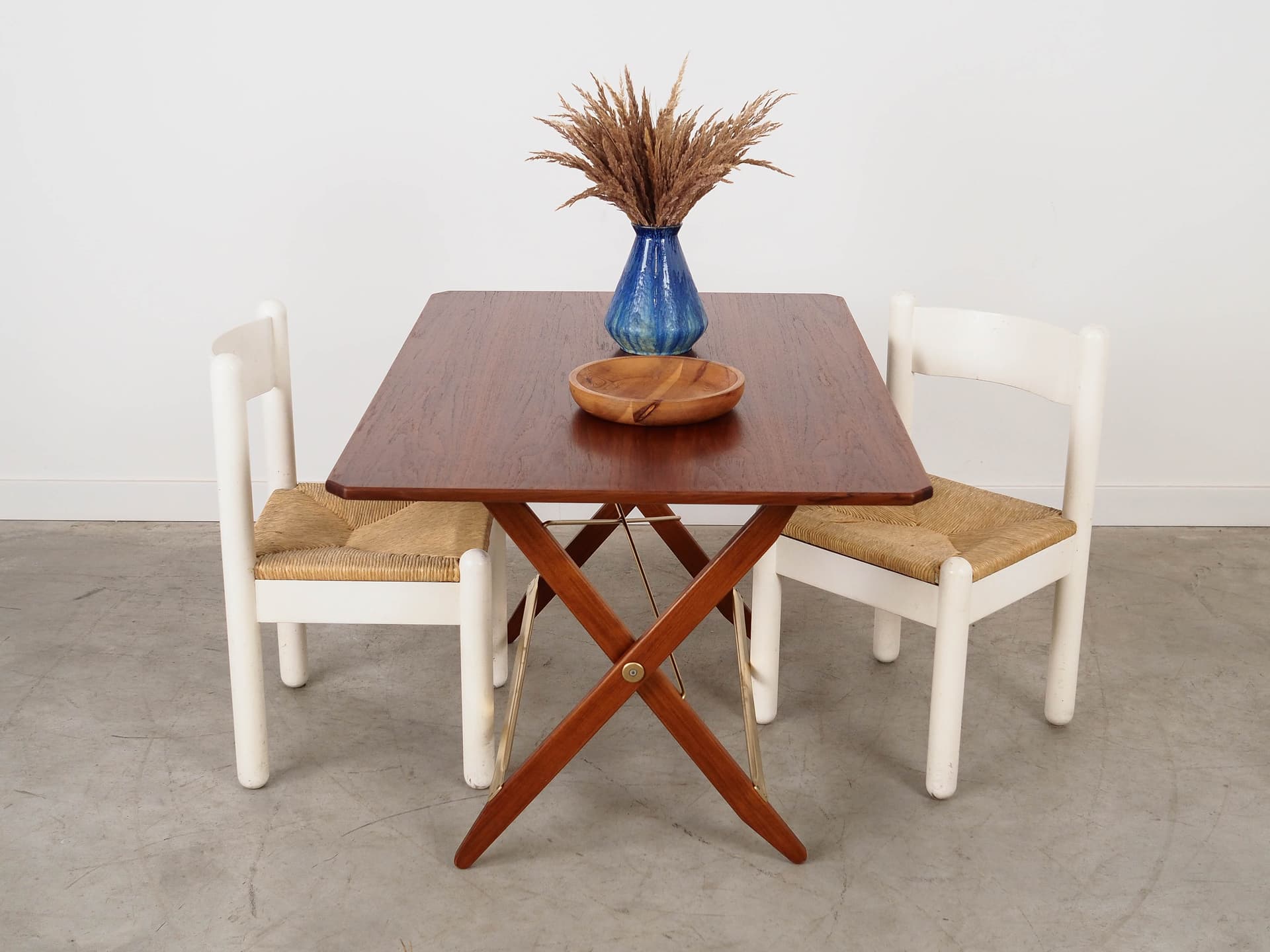 Folding table, brown teak, Denmark, 1970s. - 350750