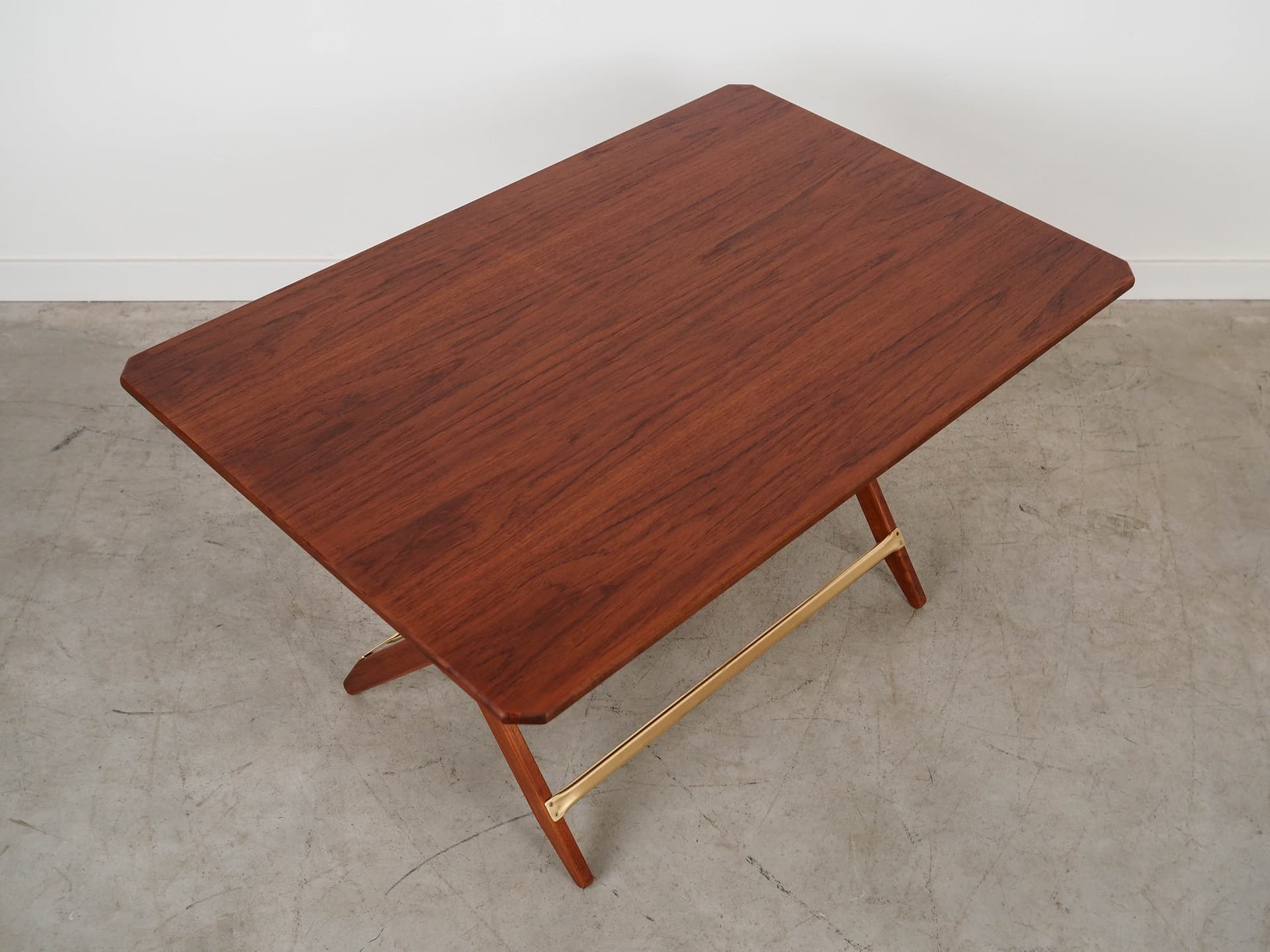 Folding table, brown teak, Denmark, 1970s. - 350756