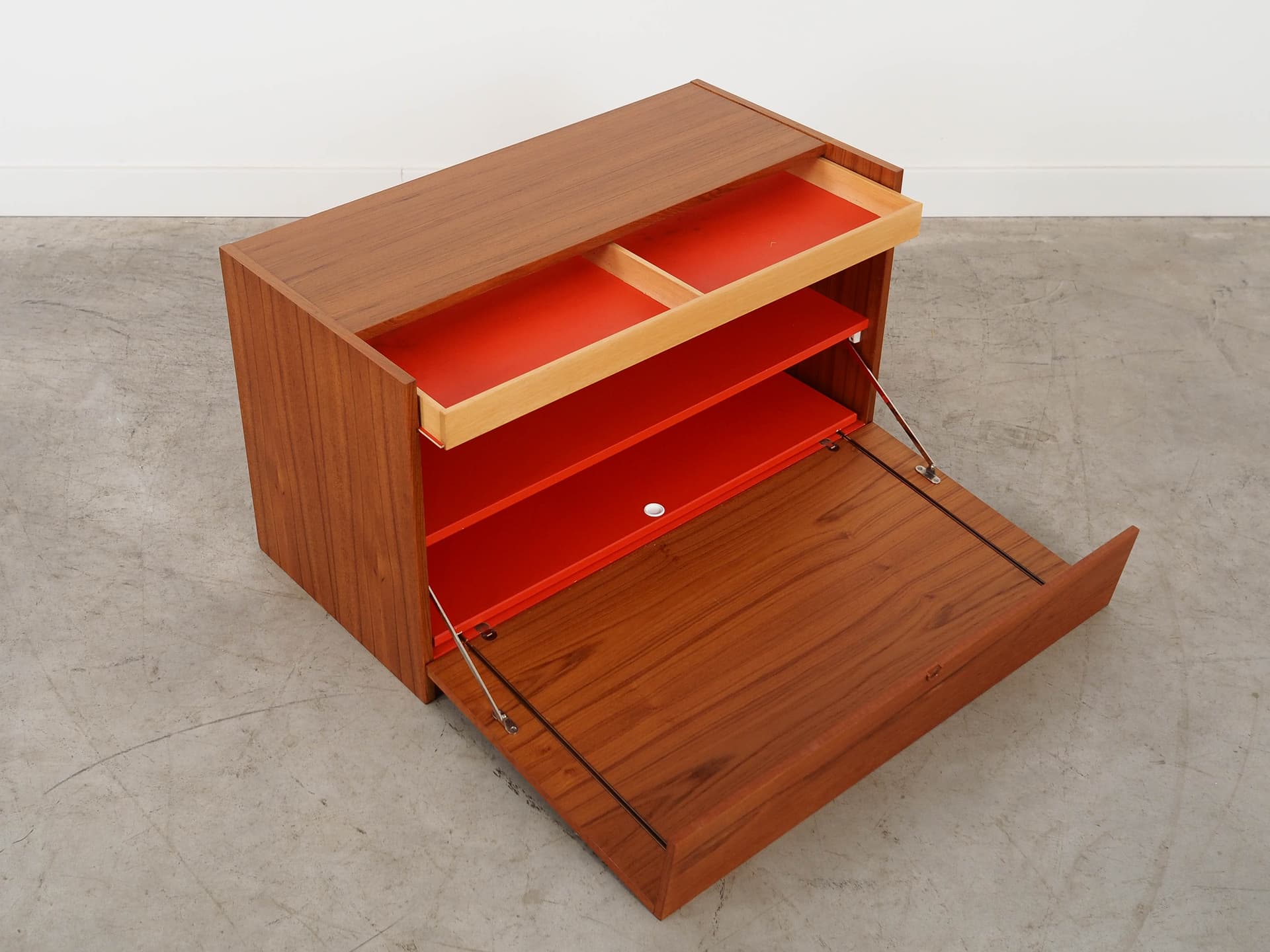 Sideboard for Turntable, brown teak, Denmark, 1970s. - 350791