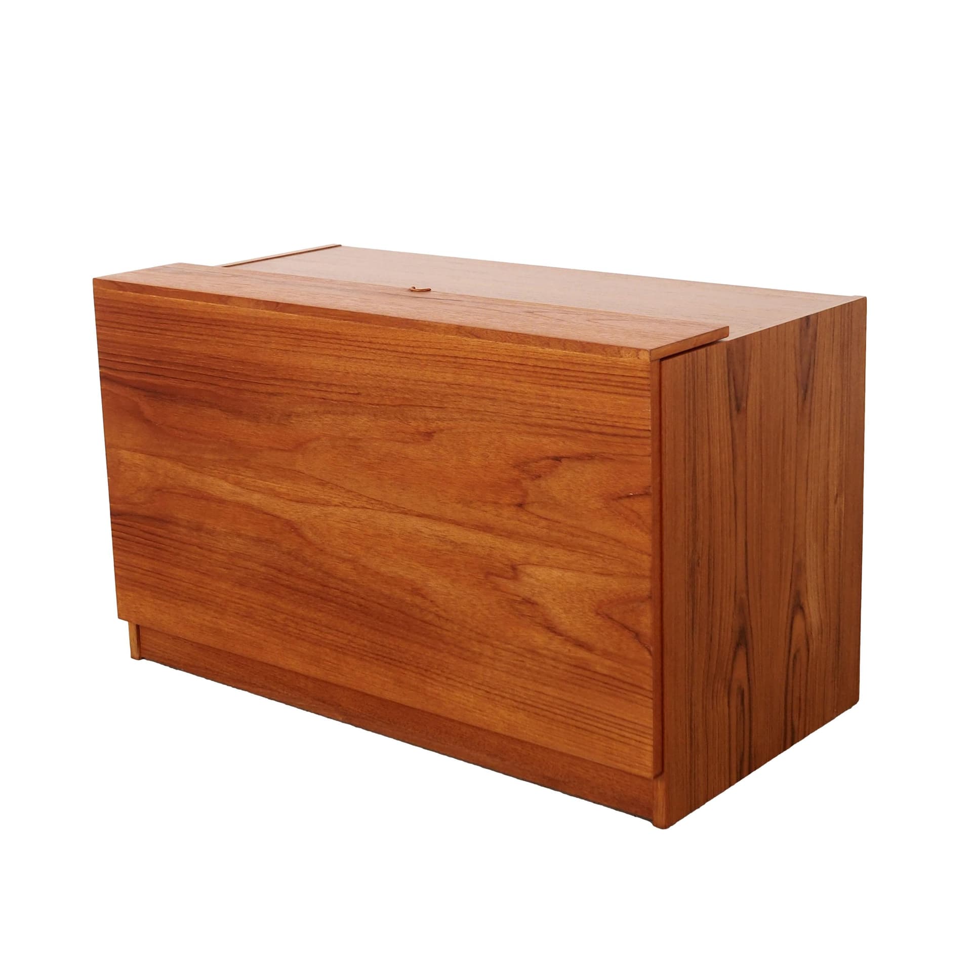 Sideboard for Turntable, brown teak, Denmark, 1970s.