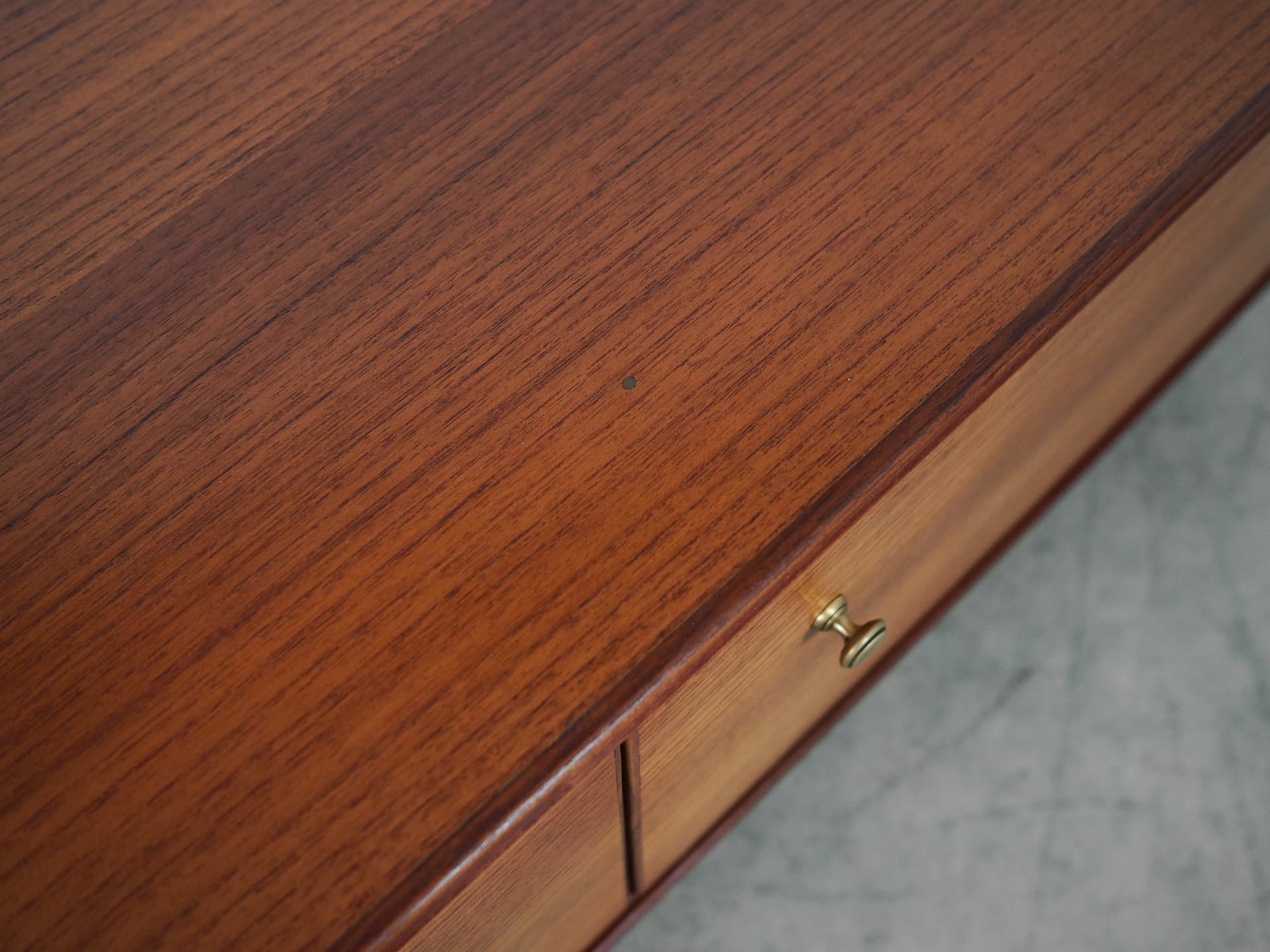Sideboard, teak brown, black wood, Germany, 1970s. - 350830